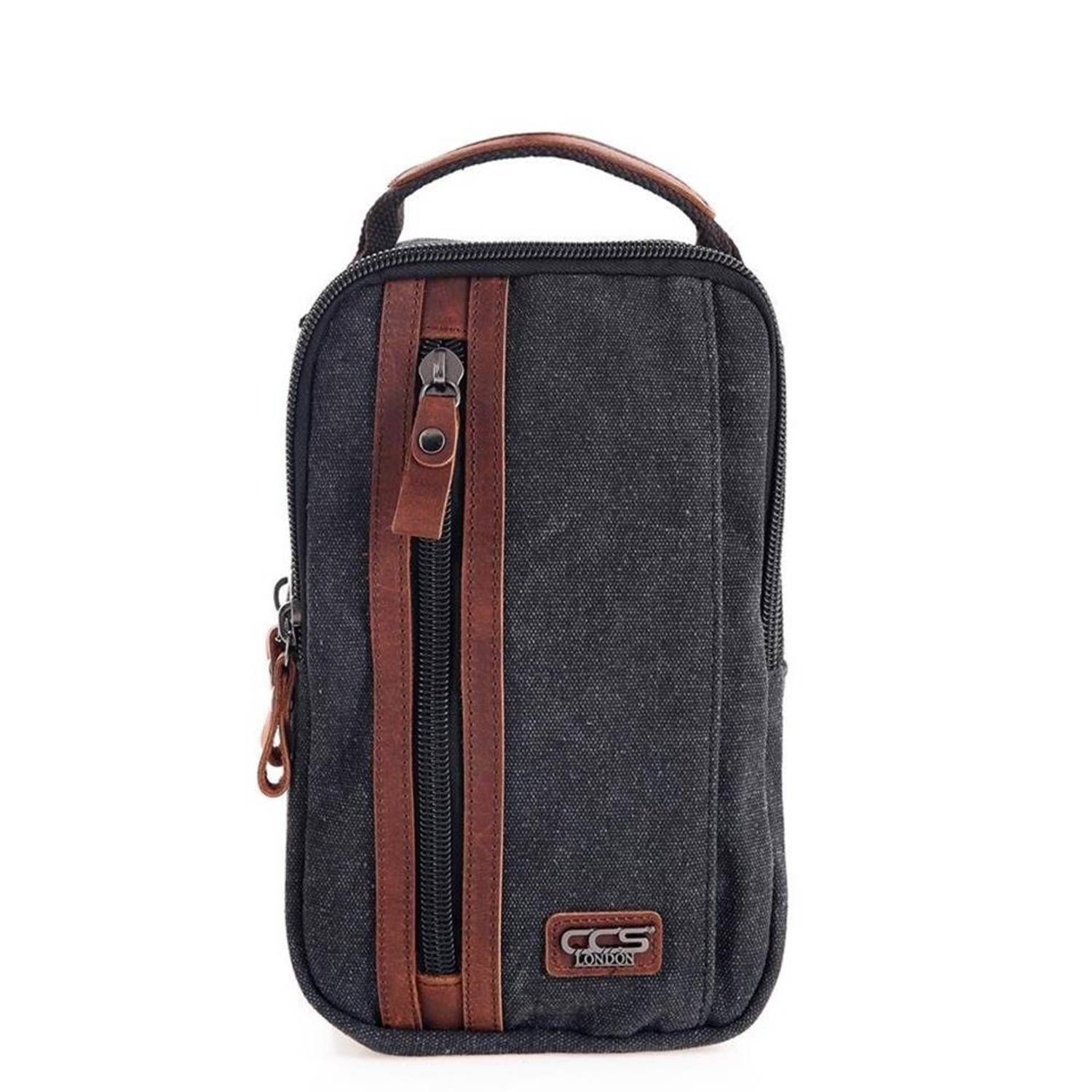 Ççs London 31468 Canvas Crossbody Bag Black