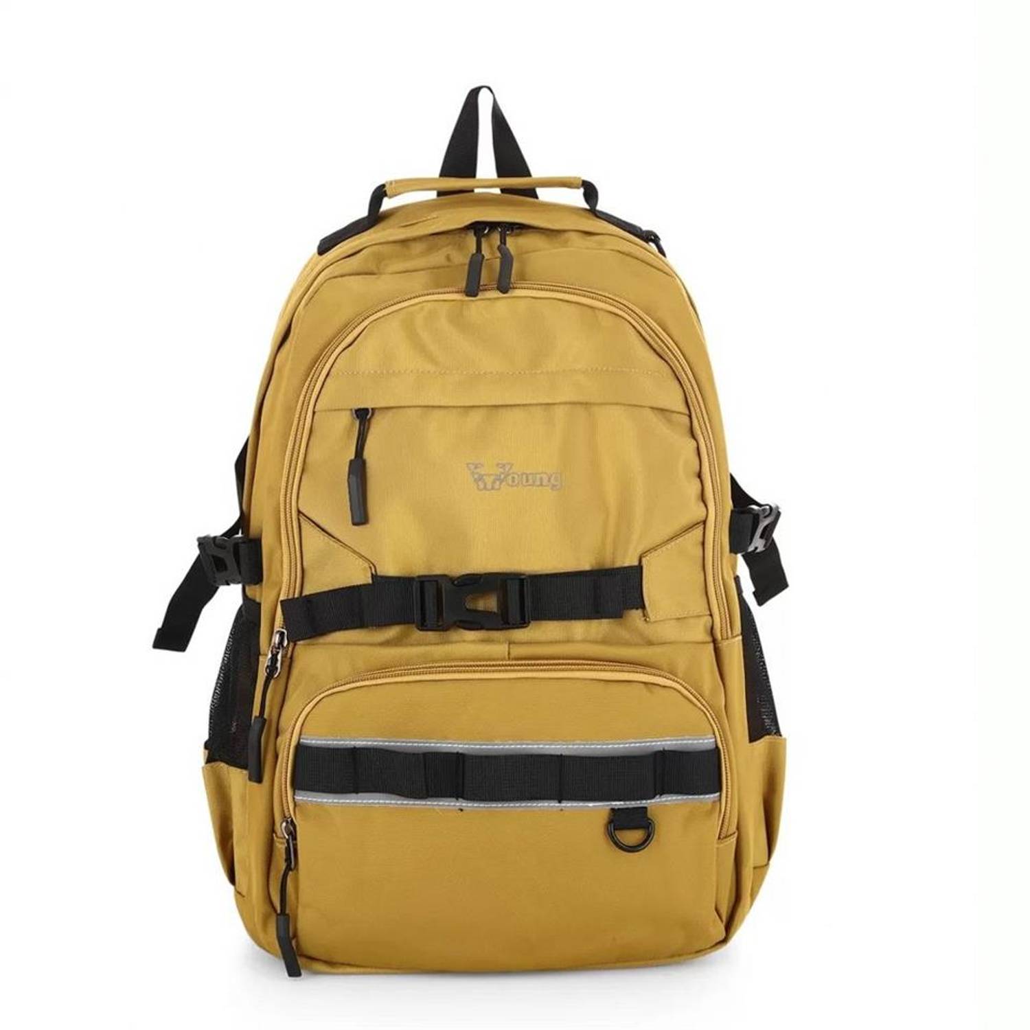 حقيبة ظهر مدرسية يونج 51541 باللون الأصفر