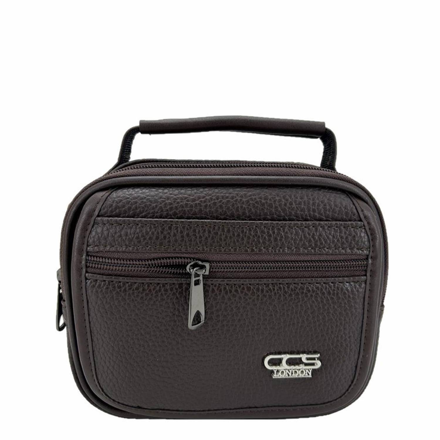 Ççs London 31501 Vegan Deri Omuz Askılı El Çantası Kahve