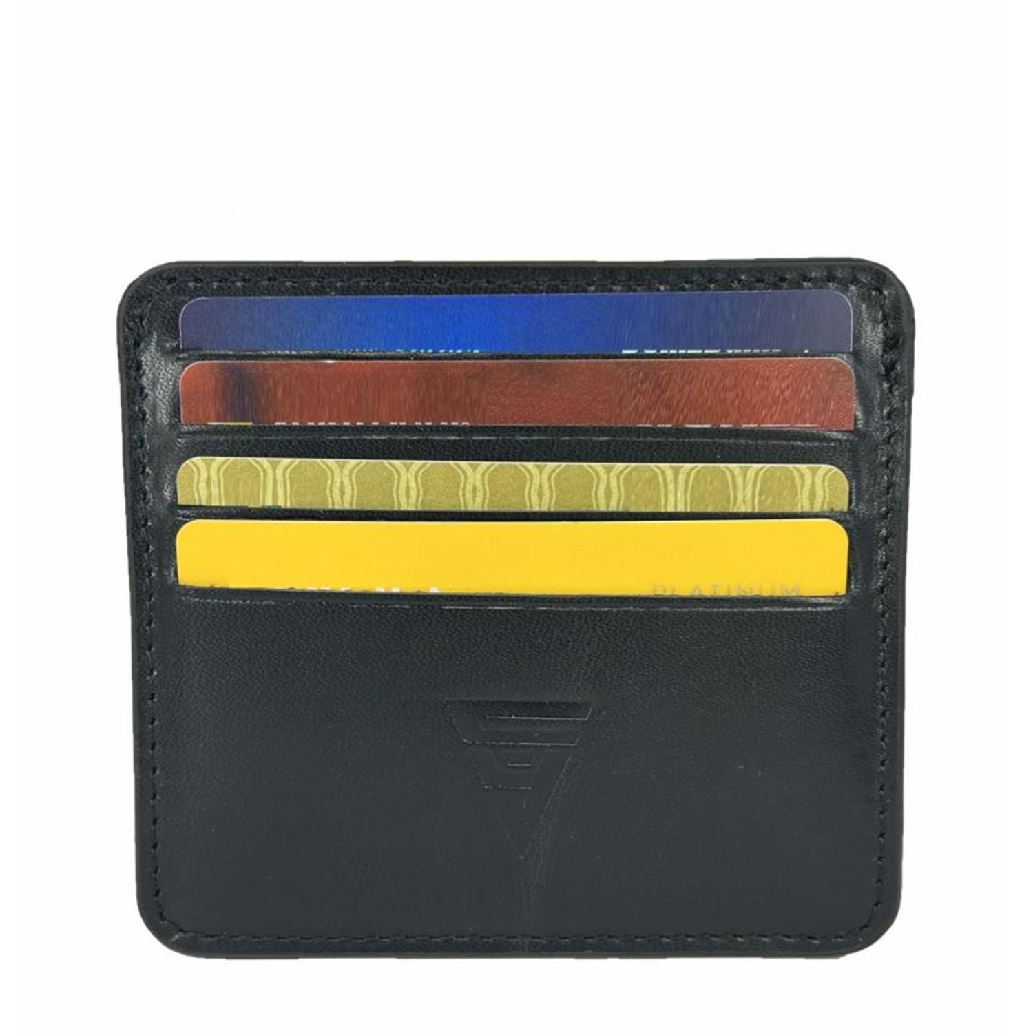 Hakiki Deri 8 Gözlü Kartlık Siyah