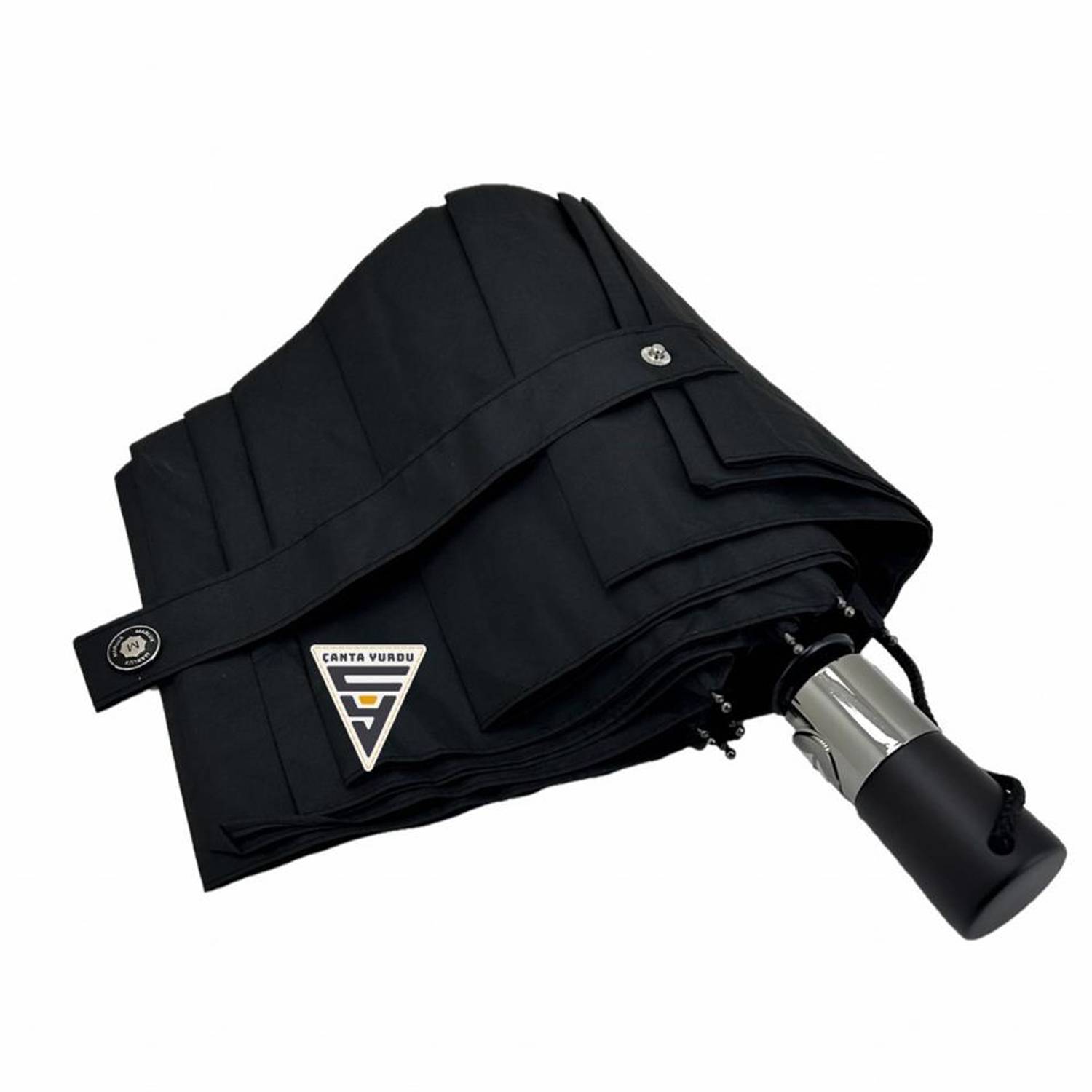 Marlux Mpr2006 Tam Otomatik Ahşap Sap Şemsiye Siyah