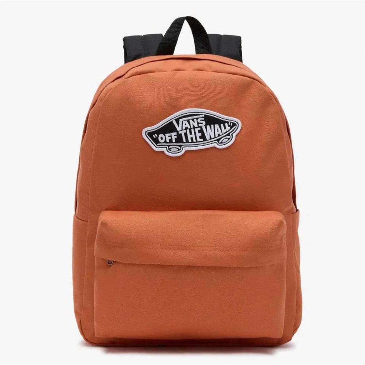 حقيبة ظهر فانس أولد سكول كلاسيك برتقالية، بسعة 22 لتر، مع جيوب تنظيمية، مثالية للابتوب حتى 15 بوصة، وحقيبة زجاجة ماء، مصنوعة من بوليستر معاد تدويره