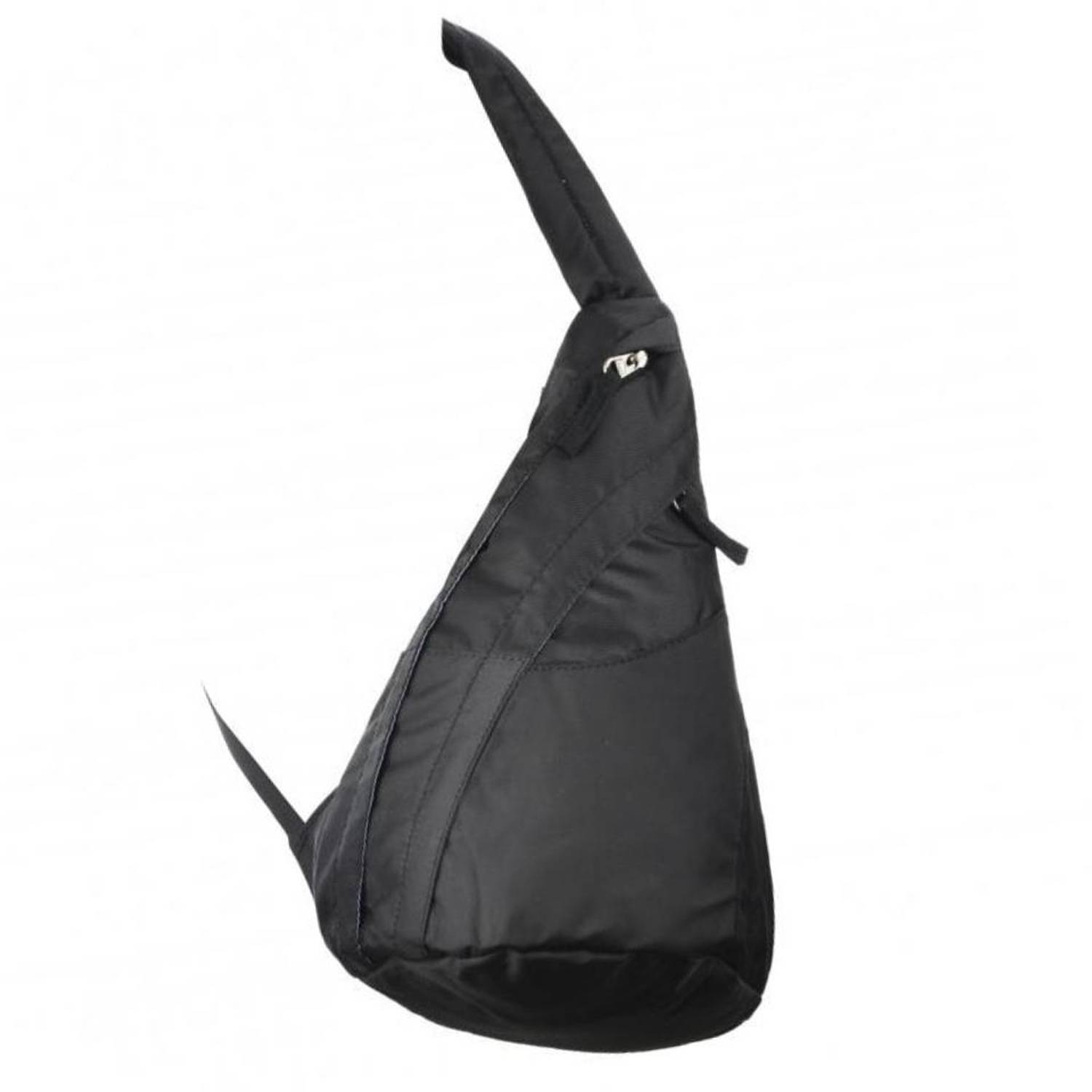 Чорна сумка через плече з водонепроникного матеріалу, розмір 35x22x12, компактний мінімалістичний дизайн