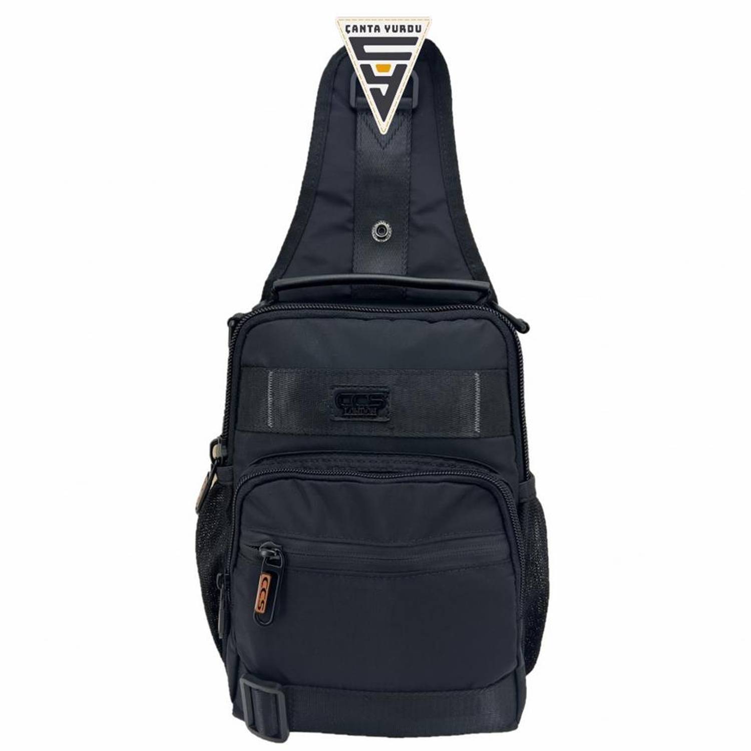 Ccs 31226 Handle Shoulder Backpack and Chest Bag Black