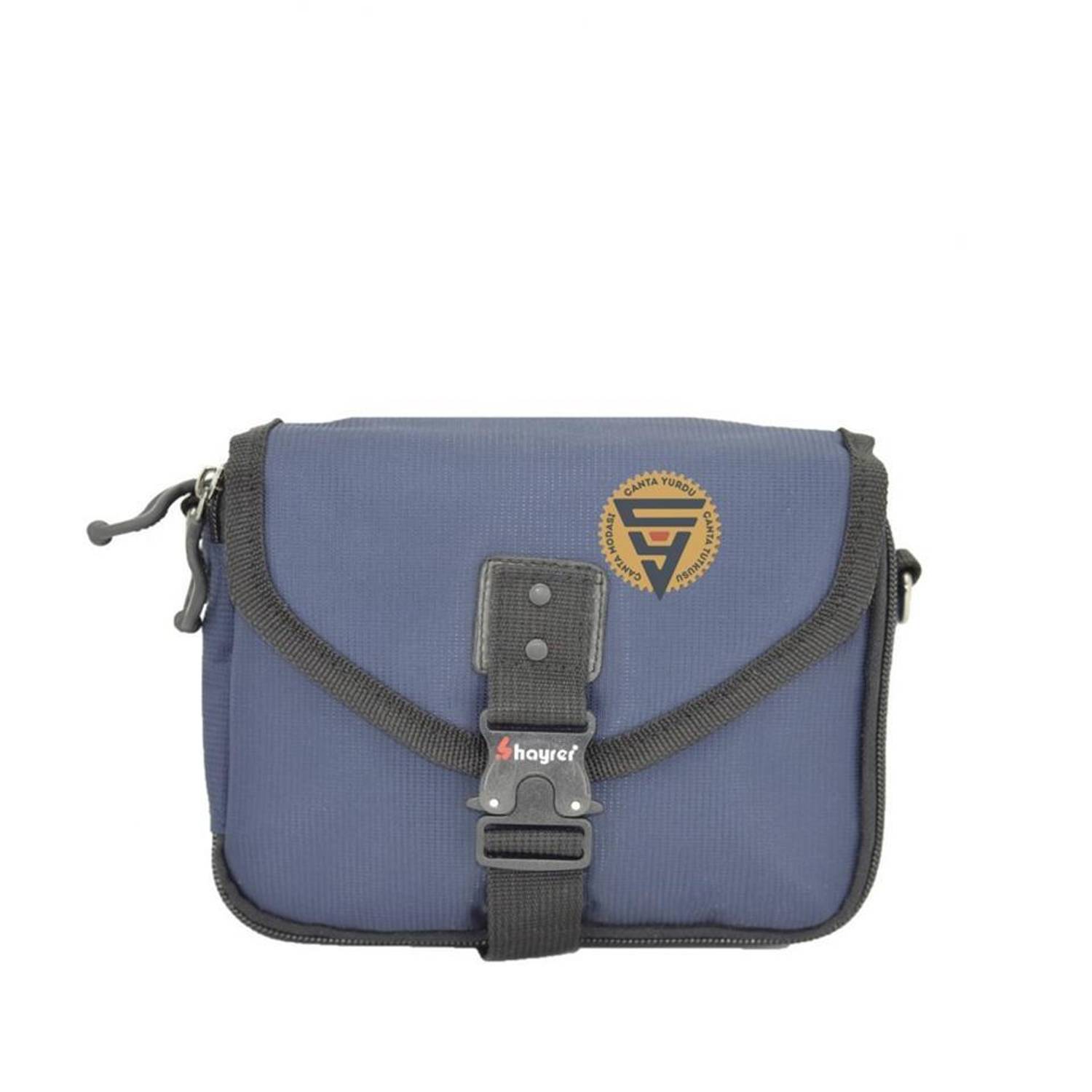 Envelope Functional Strap Waist Bag Navy Blue