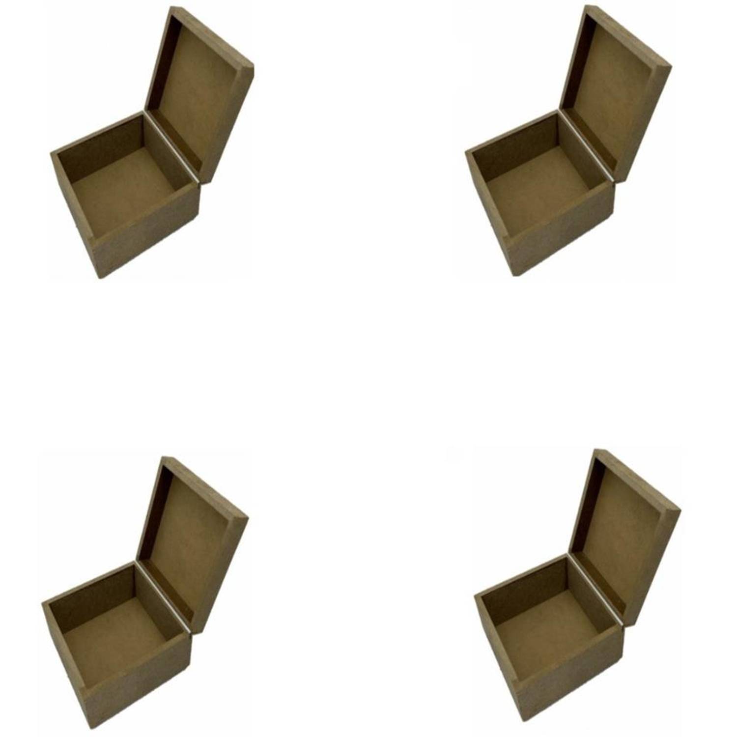 Quad Small Wooden Box 11x11 Cm