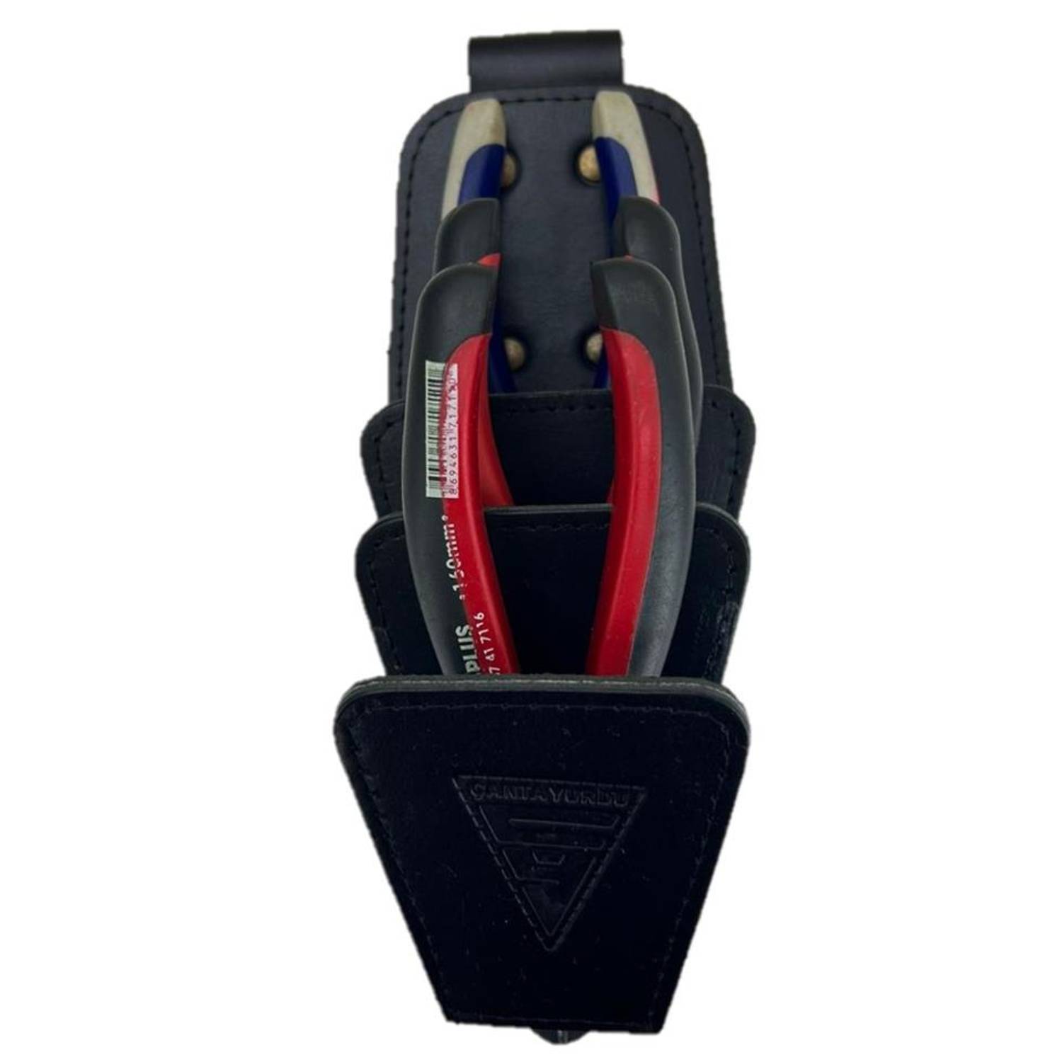 Hakiki Deri CA219 Üçlü Elektrikçi Pense Bel Çantası 