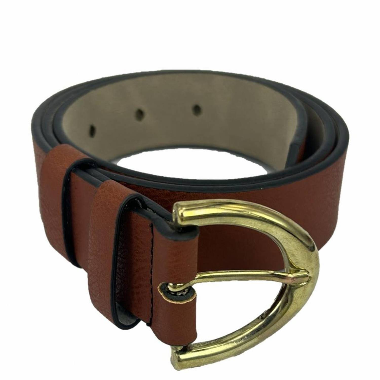 Vegan Leather Hll141 Women Belt 100 Cm Brown