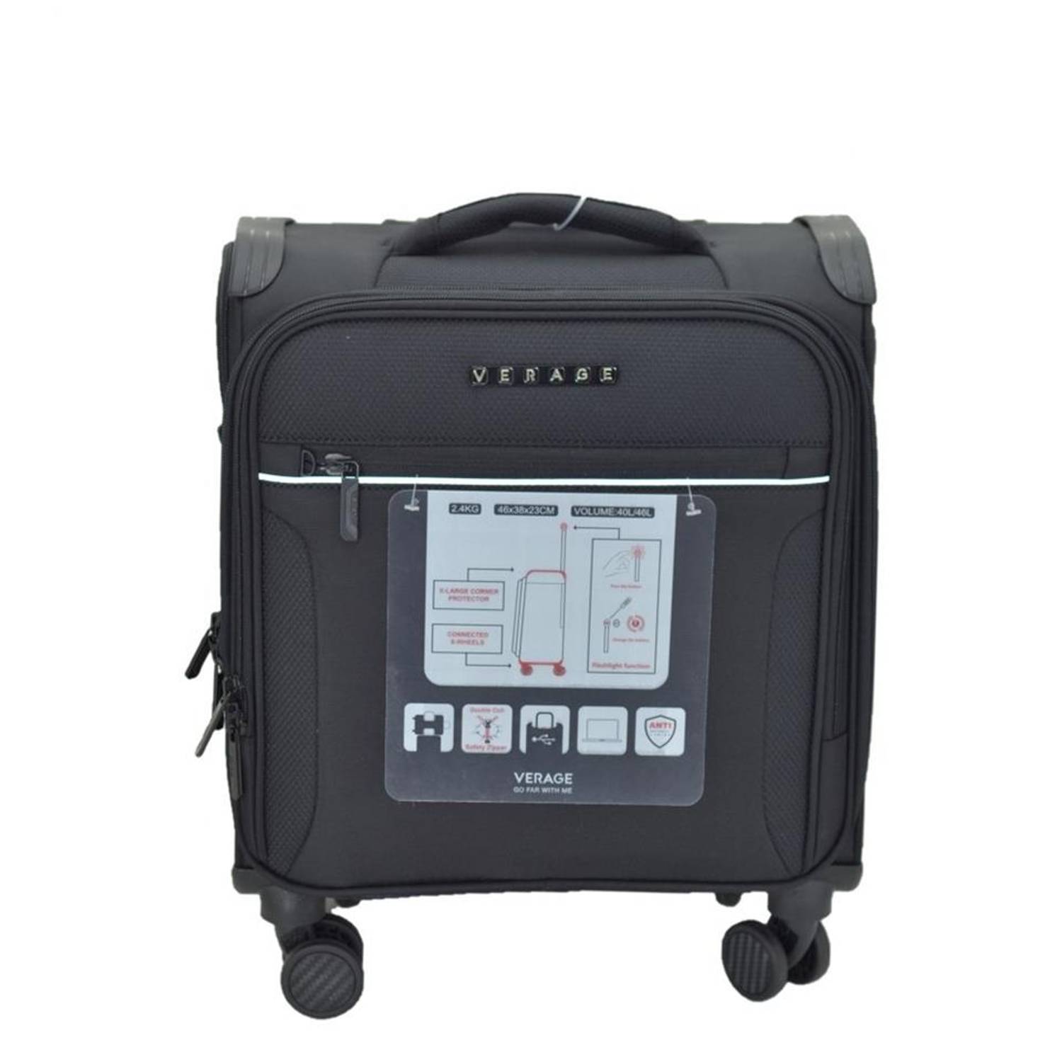 Verage GM21002-10AW 16.5 Inch Pilot Luggage With Trolley