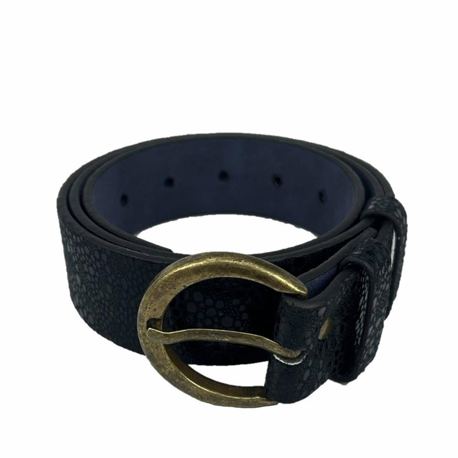 Vegan Leather Hll147 Women Belt 100 Cm Black
