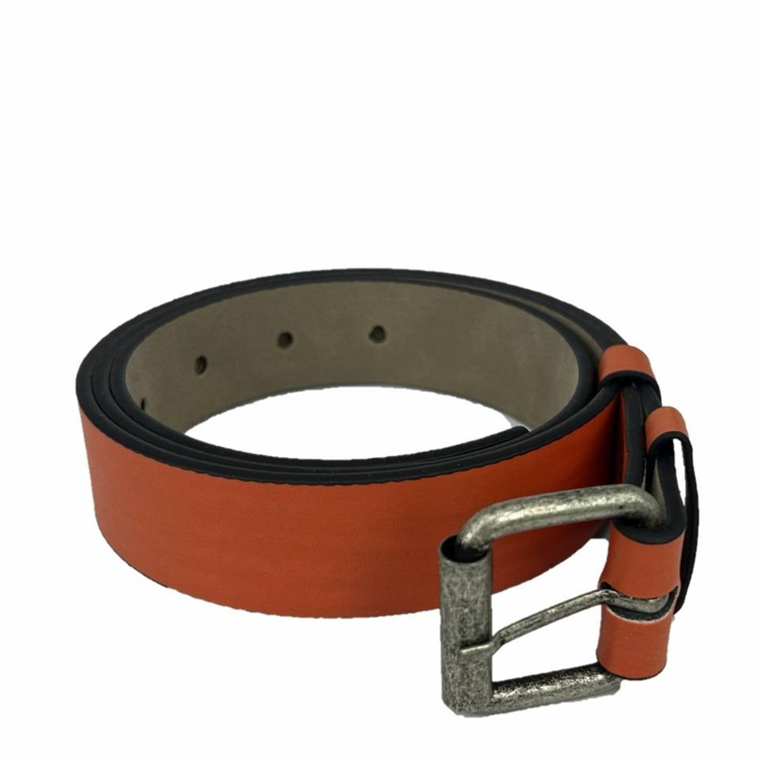 حزام نسائي من جلد نباتي Hll1154 مقاس 100 سم برتقالي