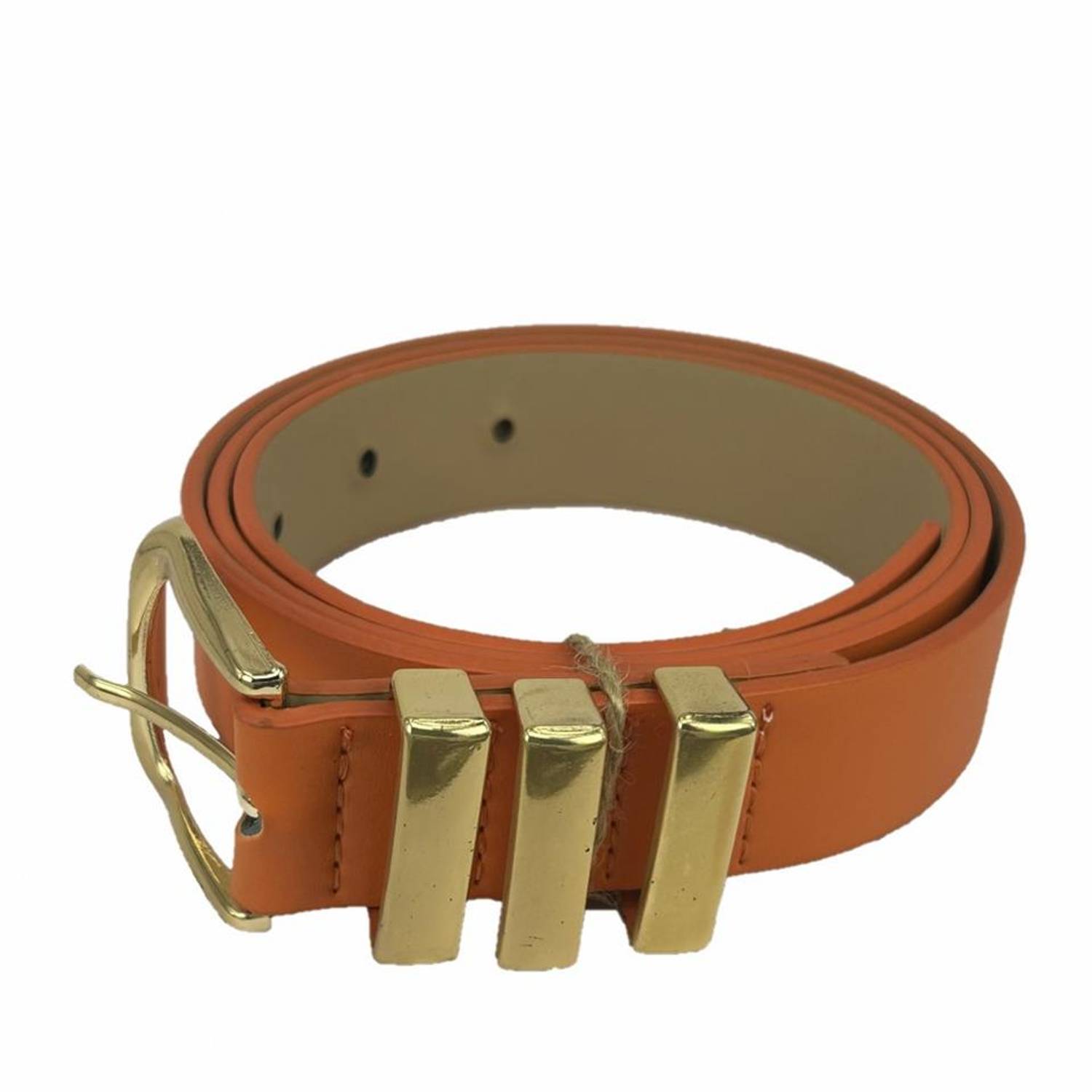 Vegan Leather Hll1156 Women Belt 100 Cm Orange