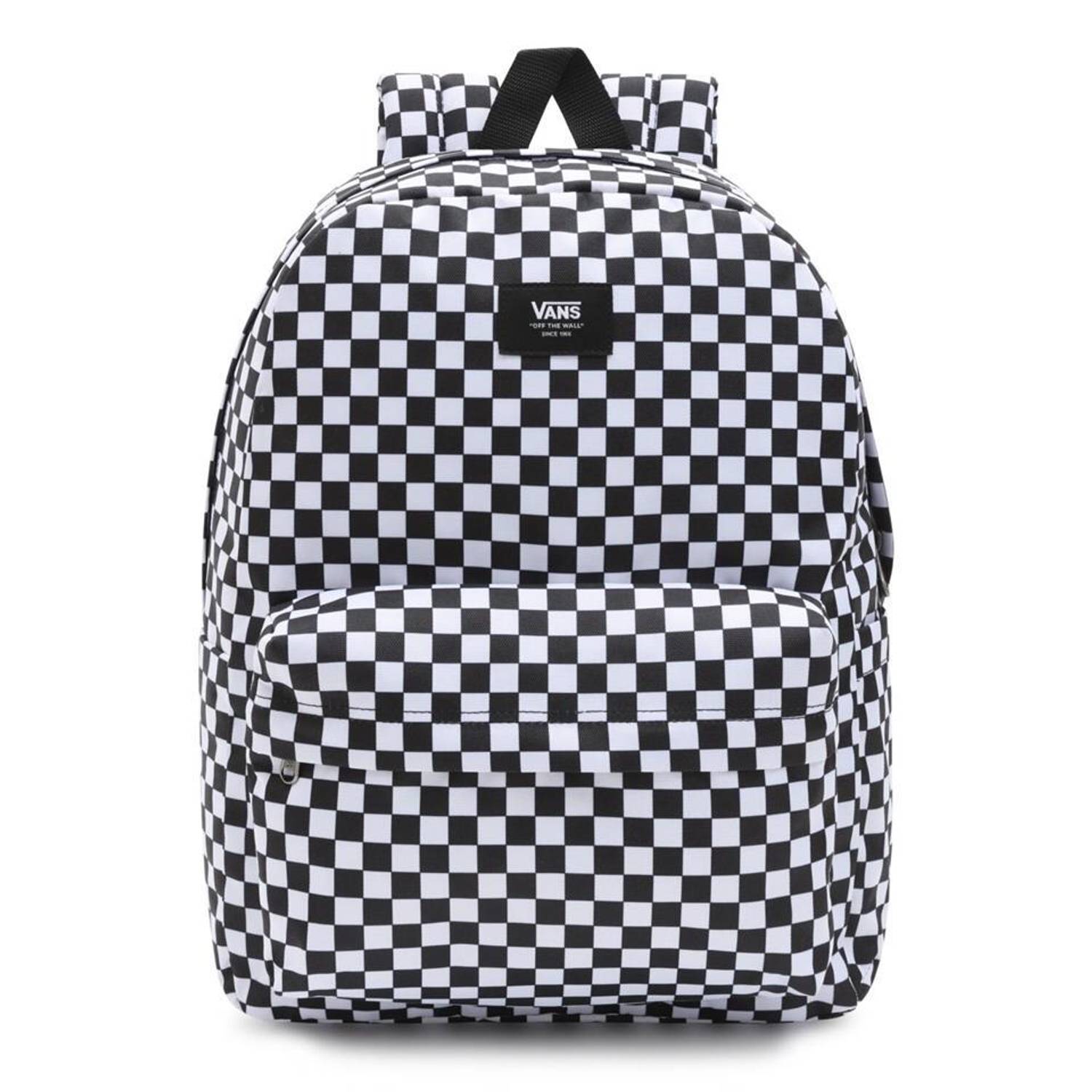 Vans Mn Old Skool Check Backpack Sırt Çantası Damalı Beyaz