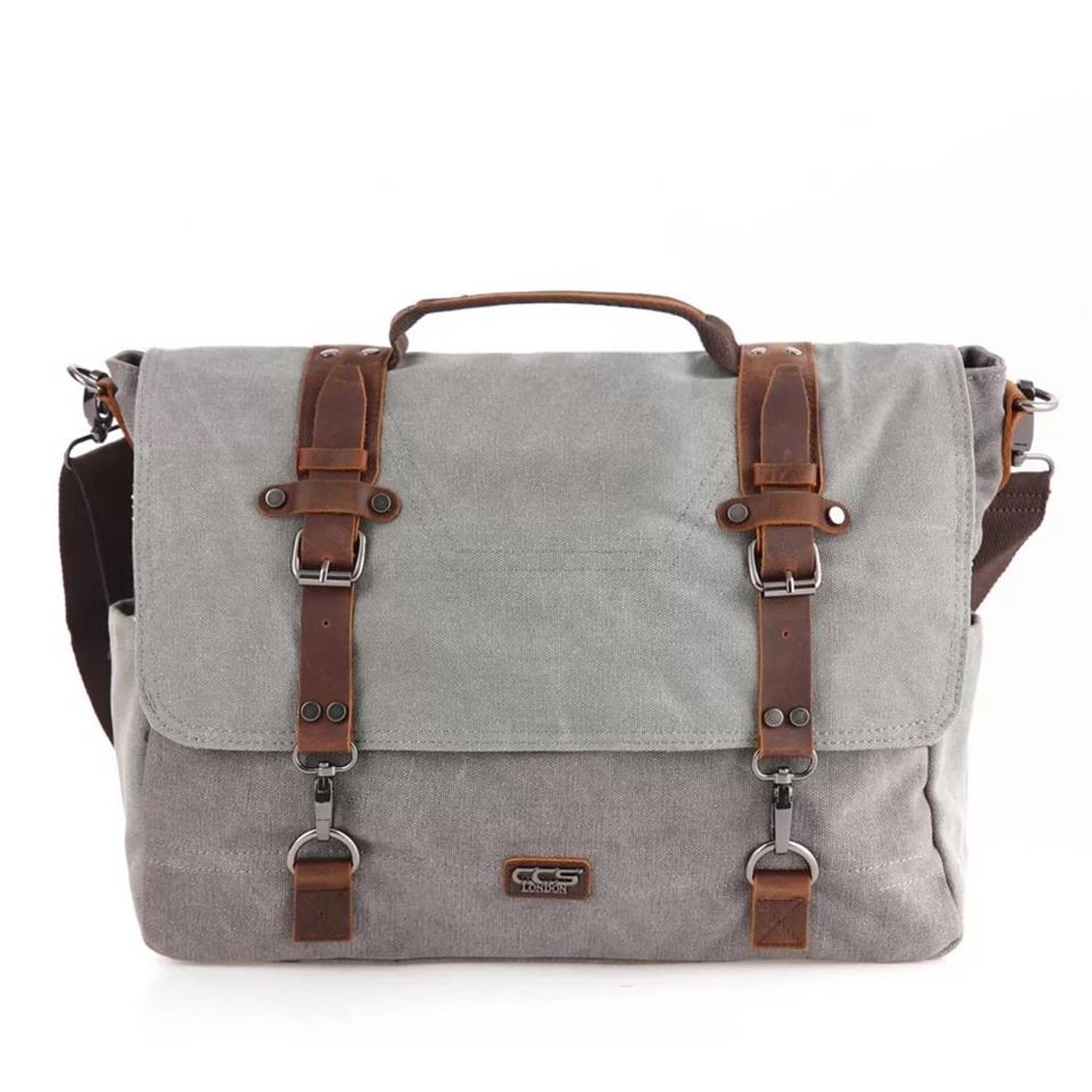 ÇÇS 31351 Shoulder Strap Messenger Canvas Bag Gray