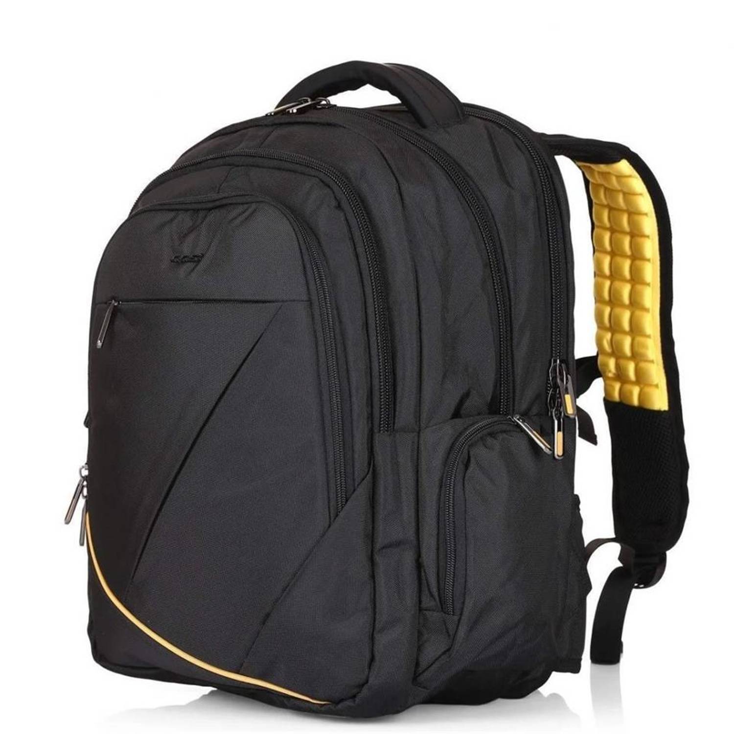 Водонепроницаемый рюкзак для ноутбука ÇÇS 51248 с USB-входом, черный, размер: единственный, с мягкой защитой для ноутбука до 15,6 дюймов