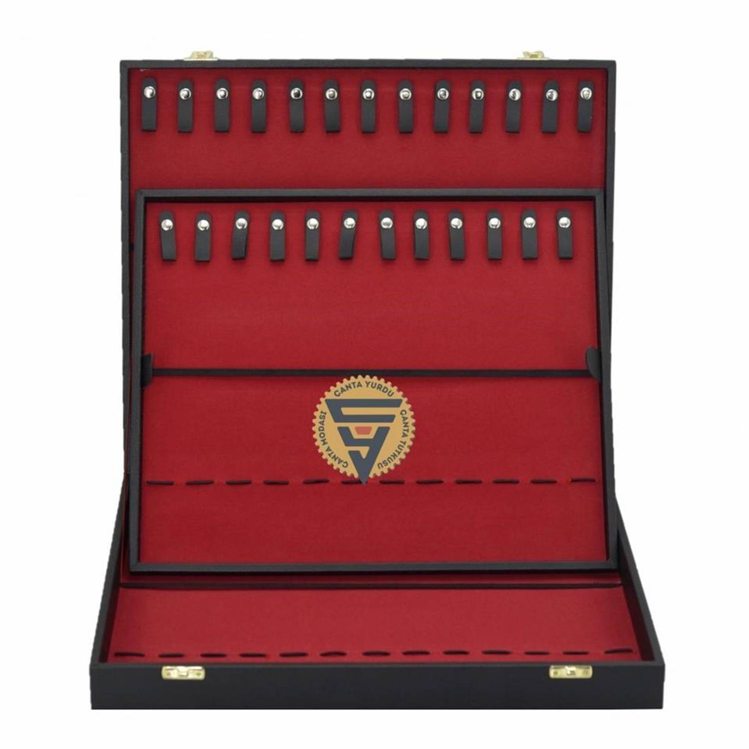 Jeweler Rosary Jewelry Carrying and Storage Bag 38 Pcs Black