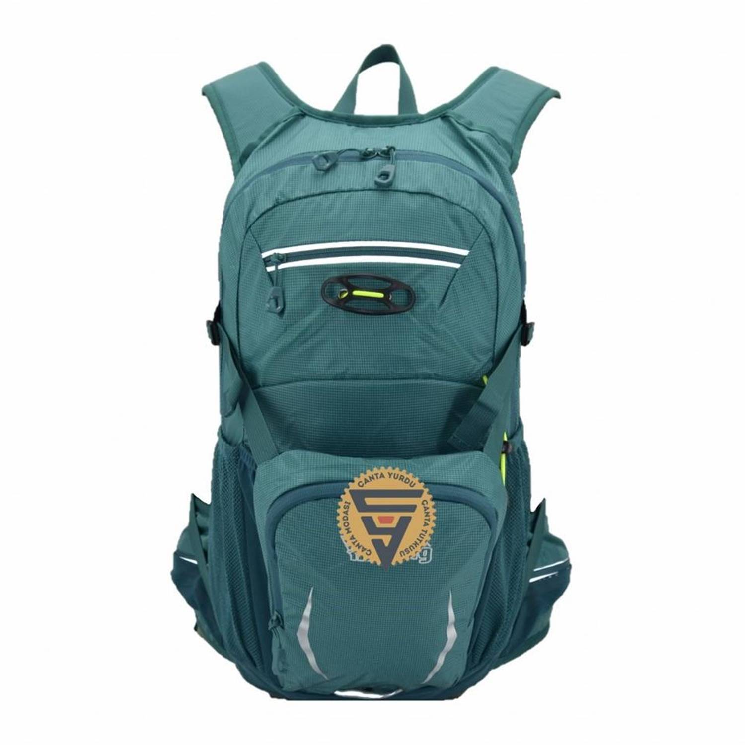 Young 40198 Bisiklet Paten Kaykay Suluklu Sırt Çantası Yeşil