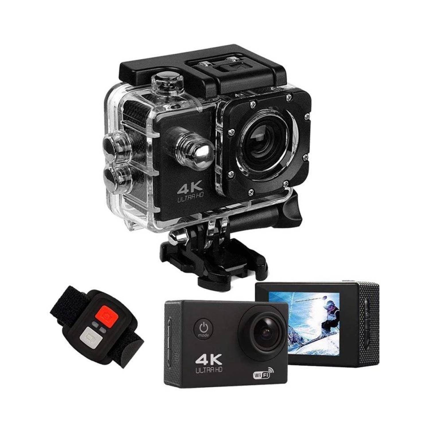 كاميرا أكشن Wi-Fi KS503 4K Ultra HD 170 درجة 32 جيجا بايت