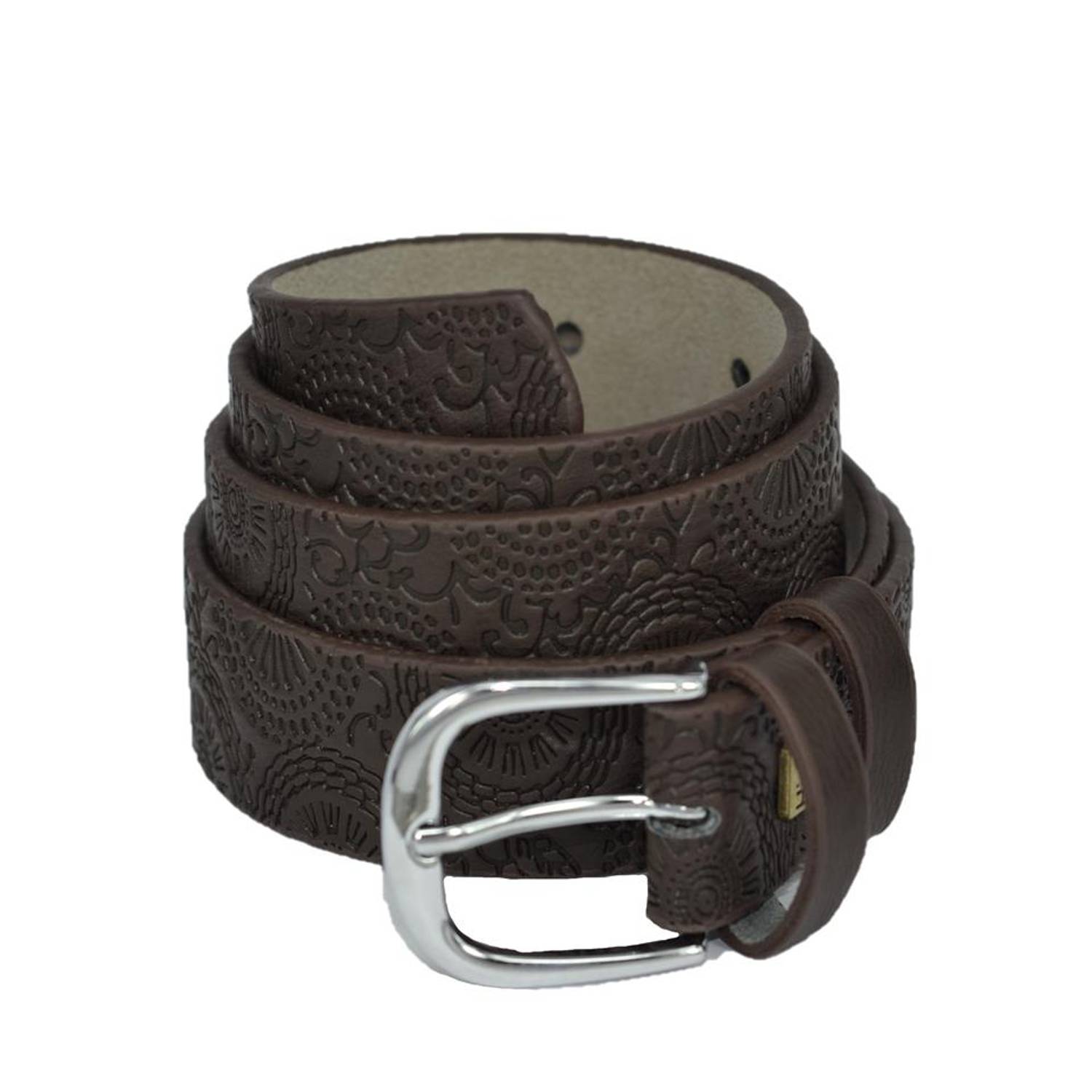 Vegan Leather Hll118 Women Belt 100 Cm Brown