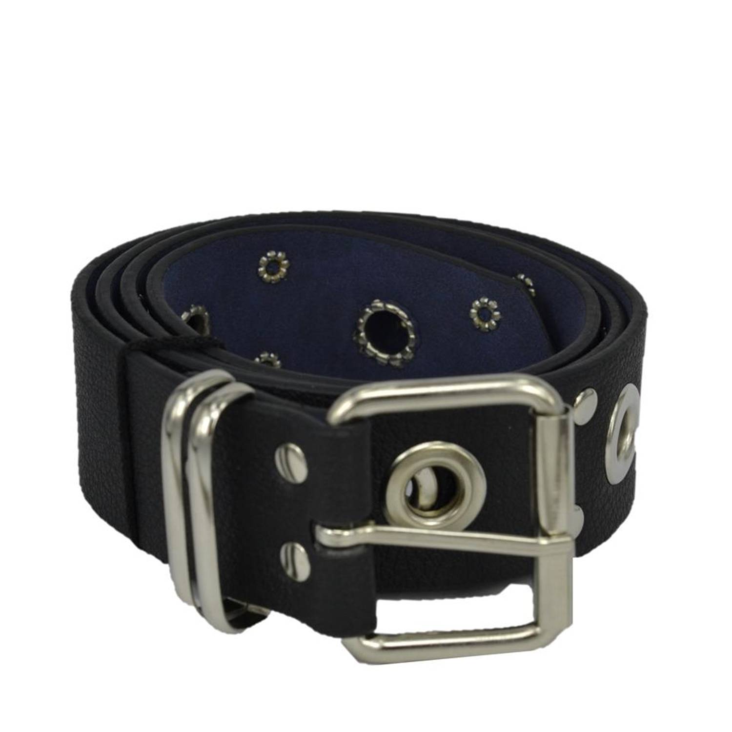 Vegan Leather Hll131 Pointed Women Belt 100 Cm Black