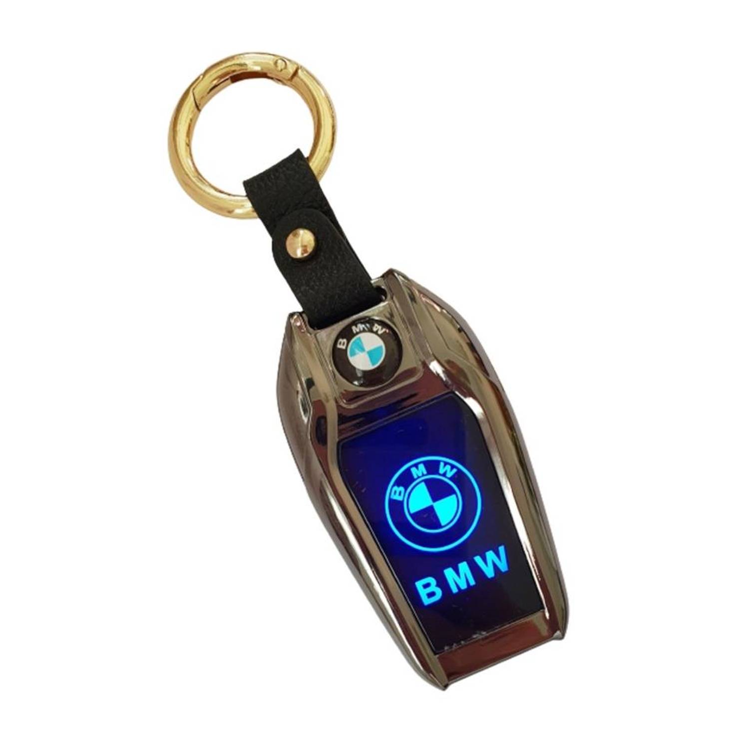 يو اس بي قابلة للشحن بي ام دبليو كي لوك مصباح يدوي ذهبي