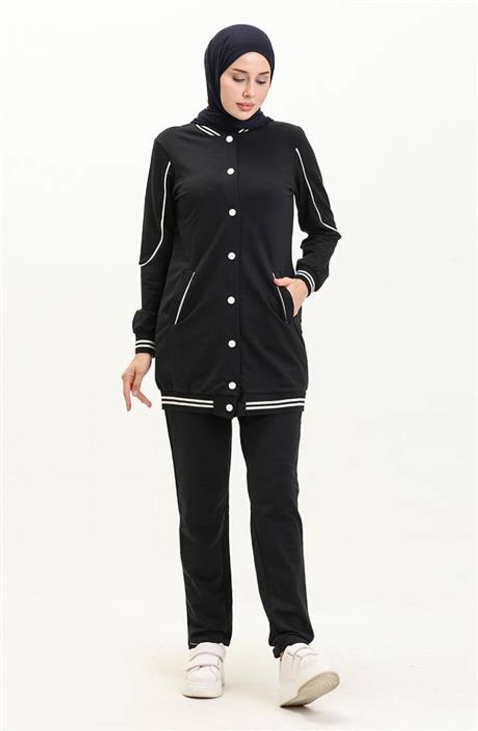 Paride Şerit Detaylı Çıtçıtlı İkili Kolej Takımı - 71045.015 - Lacivert