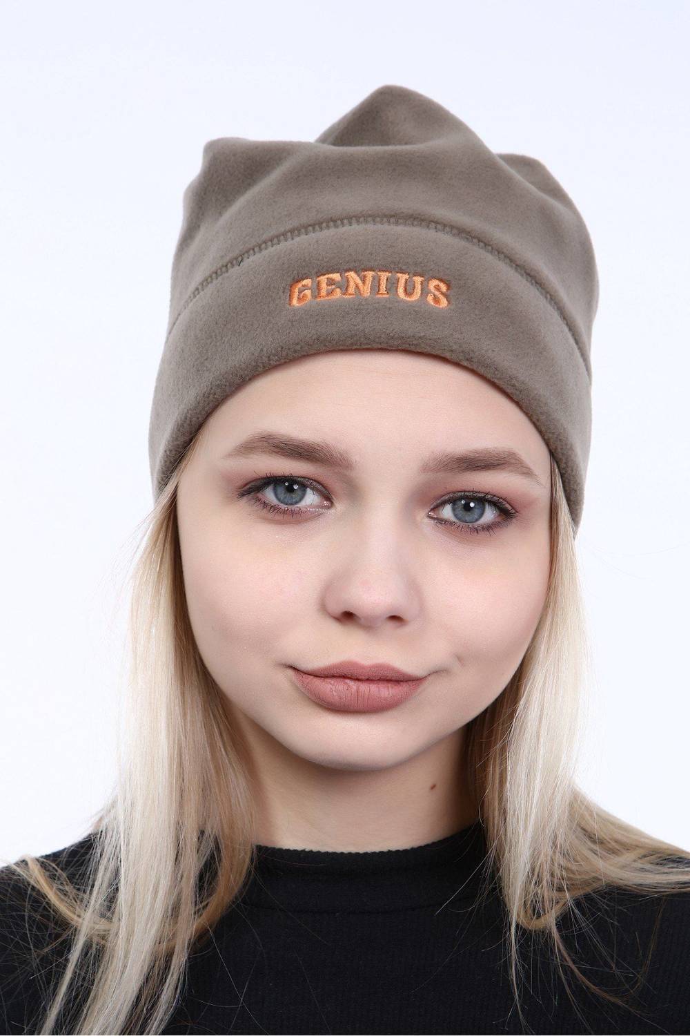 Жіноча полярна шапка з вишивкою, універсального розміру, 12 кольорів, світло-хакі