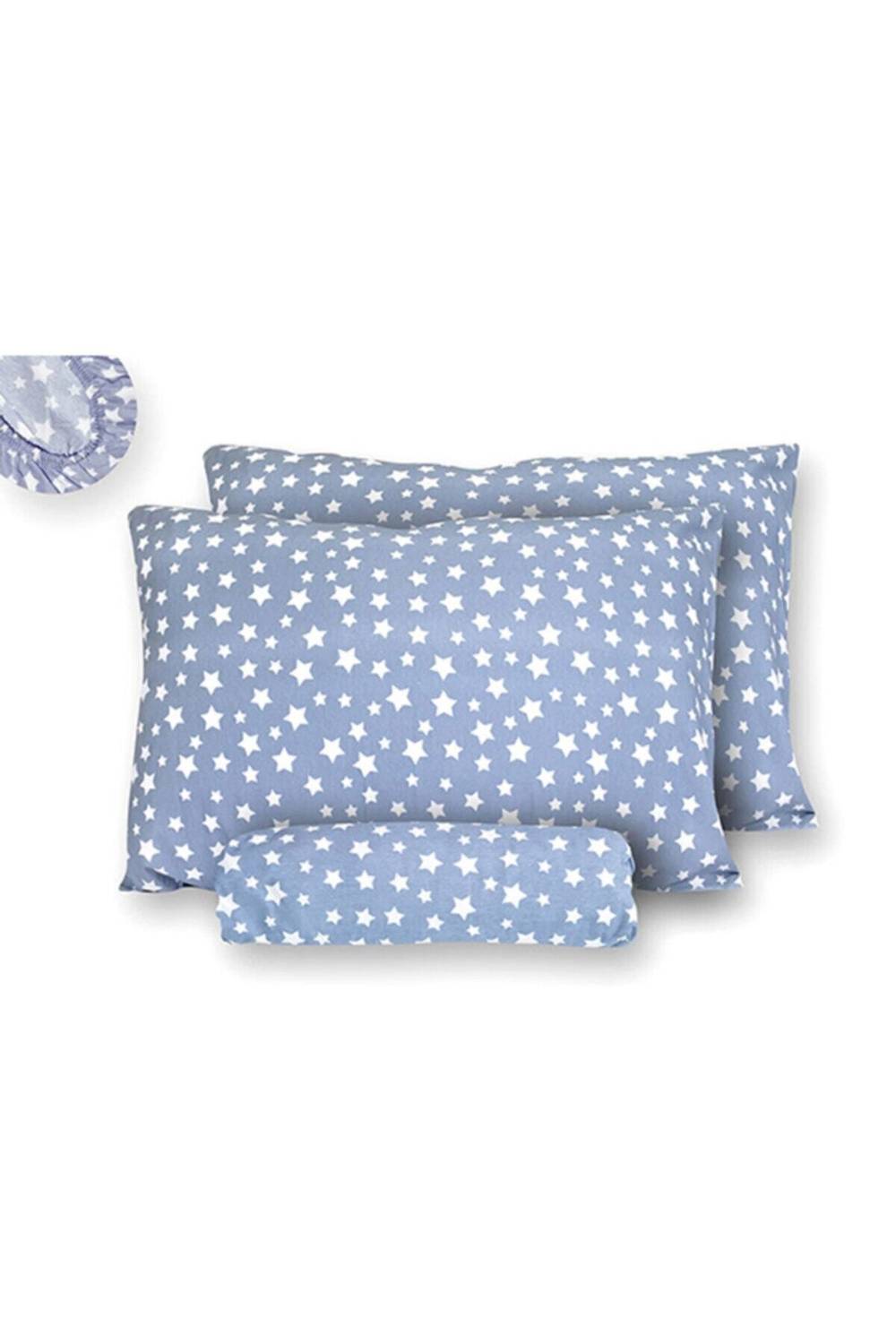 Elastic Bed Sheet And Pillow Cover With Star Pattern