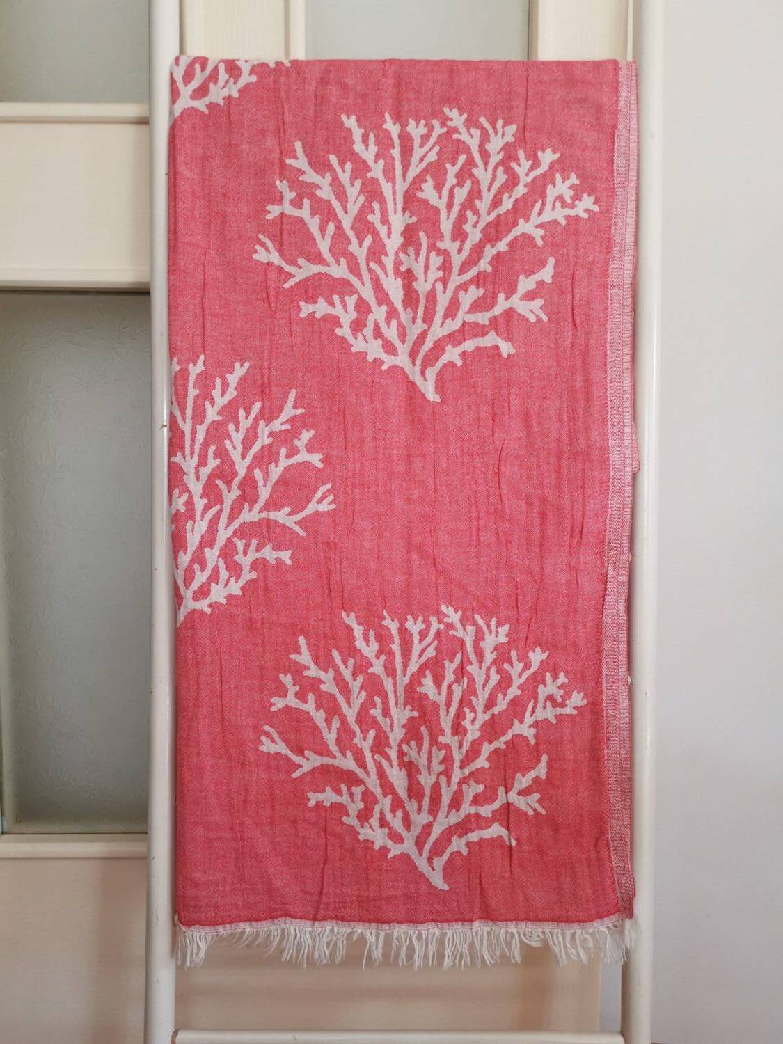 Peshtemal, Bath Towel, Double Decker Reef Red