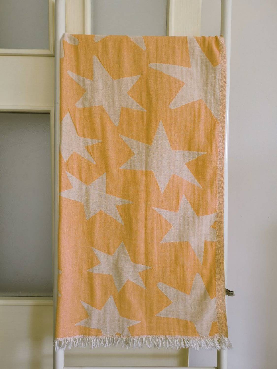 Peshtemal, Bath Towel, Double Layer Star Yellow