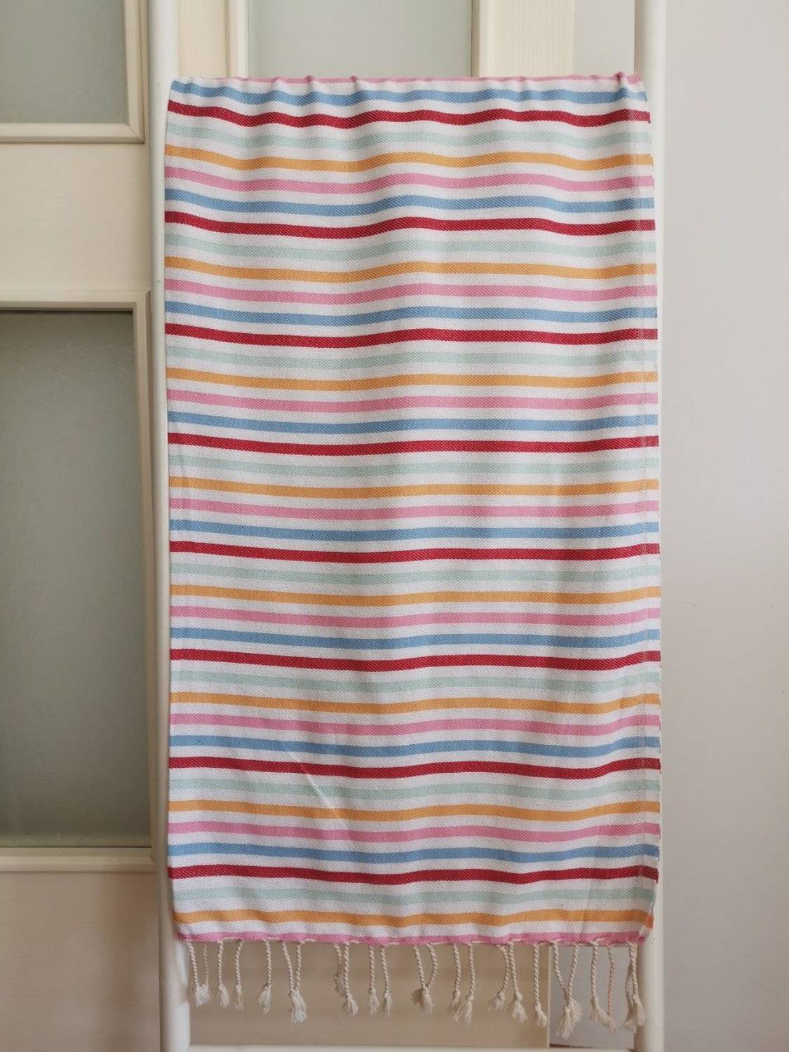 Peştemal, Plaj Havlusu, Zebra Rengarenk Kırmızı