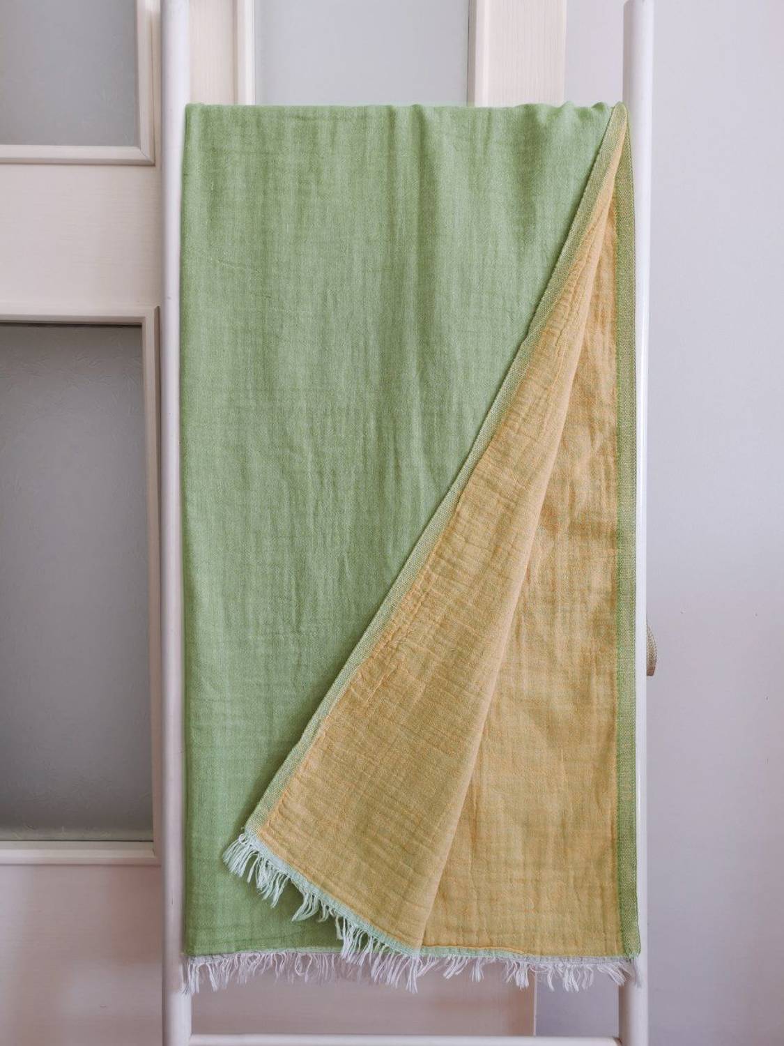 Peştemal, Banyo Havlusu, Plaj Havlusu, Çift Katlı Düz Haki