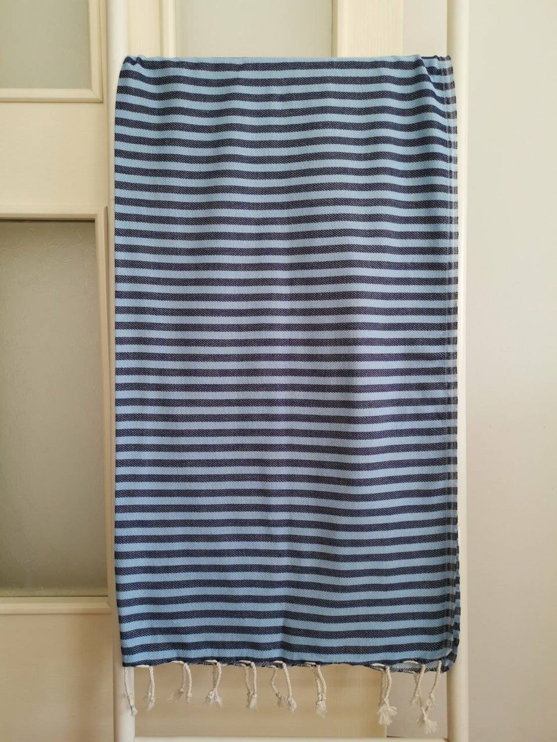 Loincloth ، منشفة الشاطئ ، Zebra Blue-Navy Blue