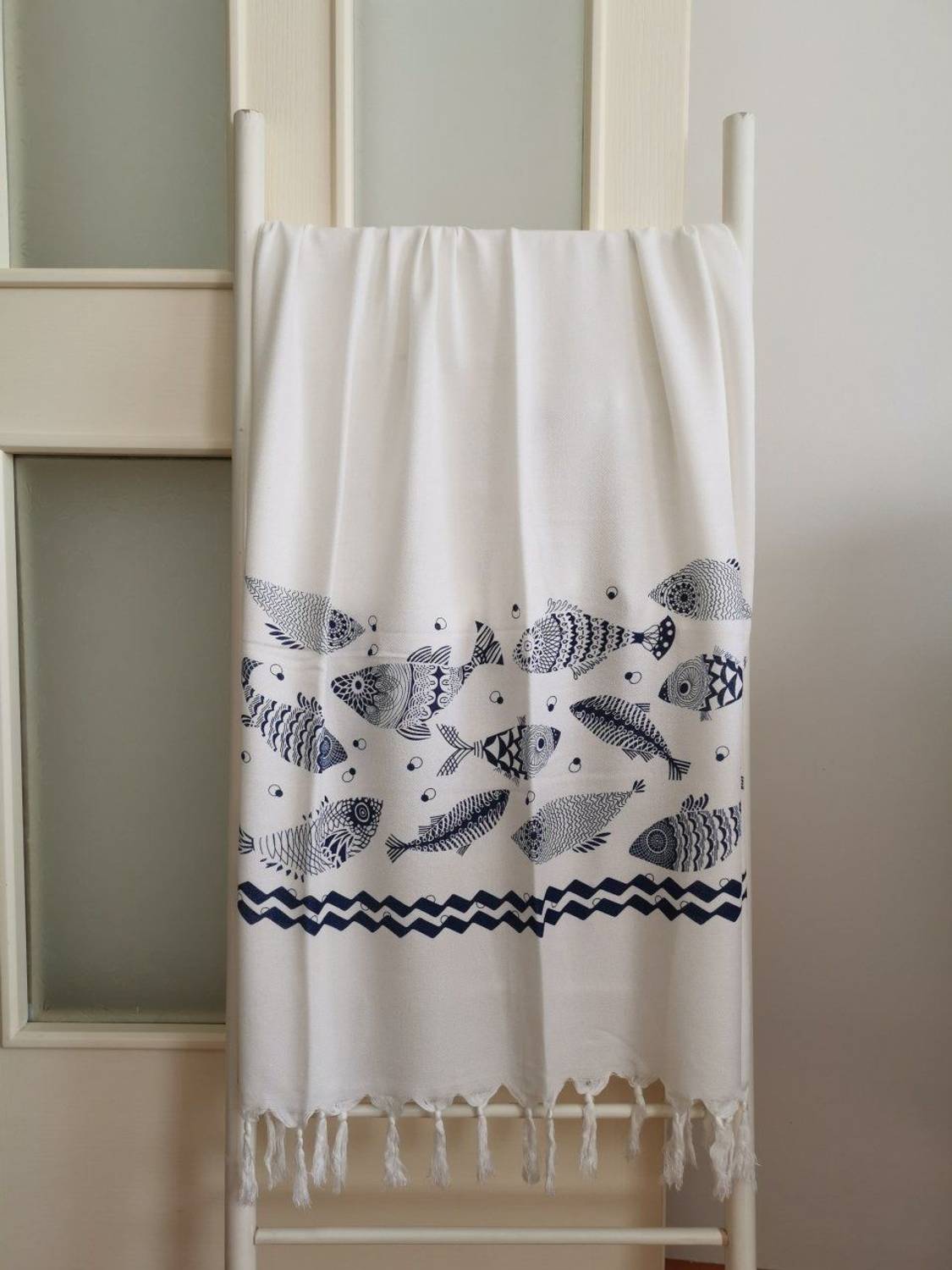 Beach Towel, Loincloth, Fish Printed