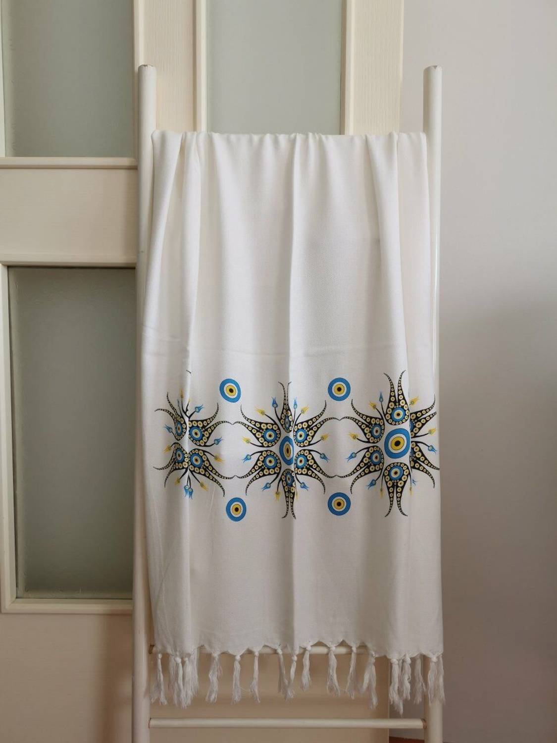 Plaj Havlusu, Peştemal, Nazar Boncuğu Baskılı