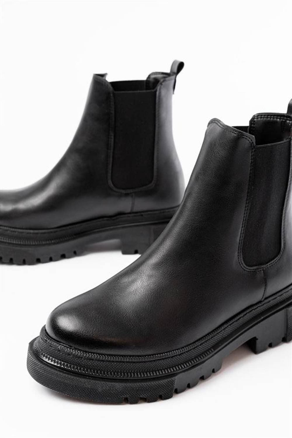 Чорні жіночі черевики на підборах 4 см, повний розмір, 100% ручна робота, вітчизняне виробництво