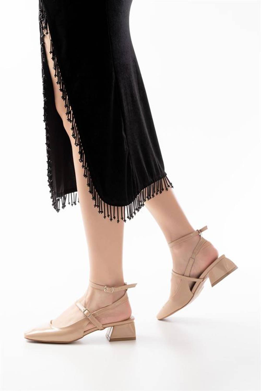 Жіночі туфлі на підборах ST-003, 4 см, колір Візон, повністю ручна робота, українське виробництво, точний розмір