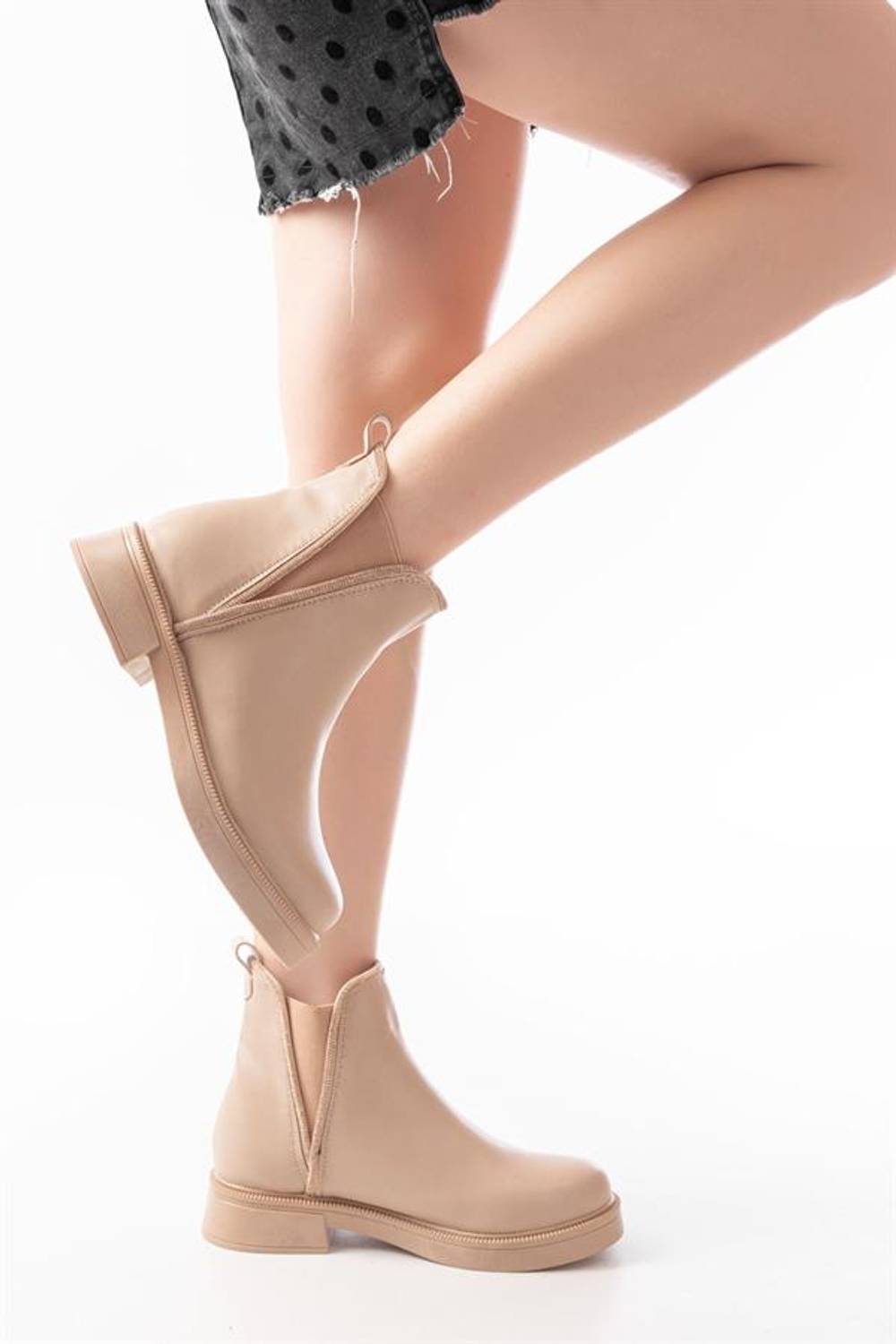 Женские ботинки с заплаткой, повседневные, изготавливаются вручную, рост каблука 3 см, идеально подходят по размеру, цвет: визон