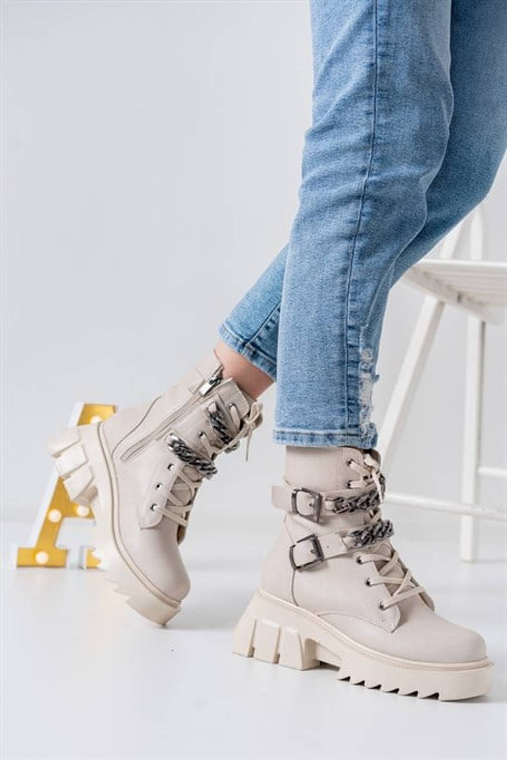 Aymood Zincirli Fermuarlı 5 Cm