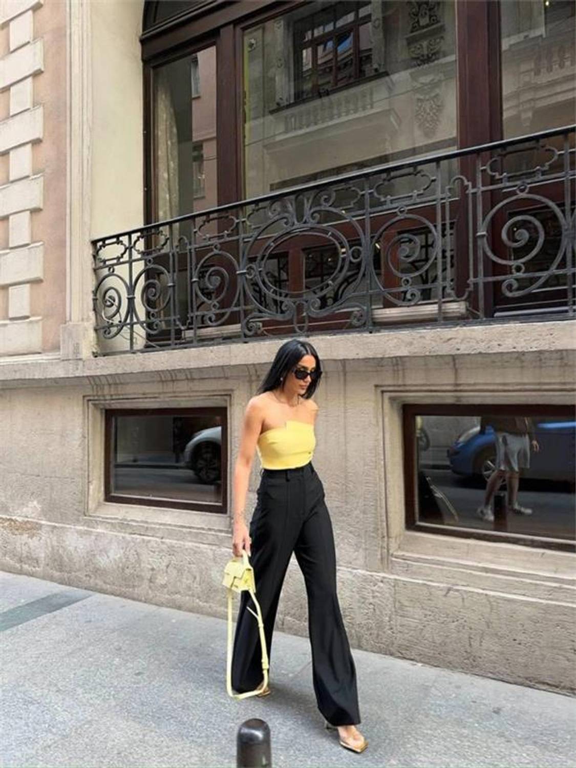 PANTOLON KAPALI CEP DETAYLI SALAŞ PANTOLON - Siyah