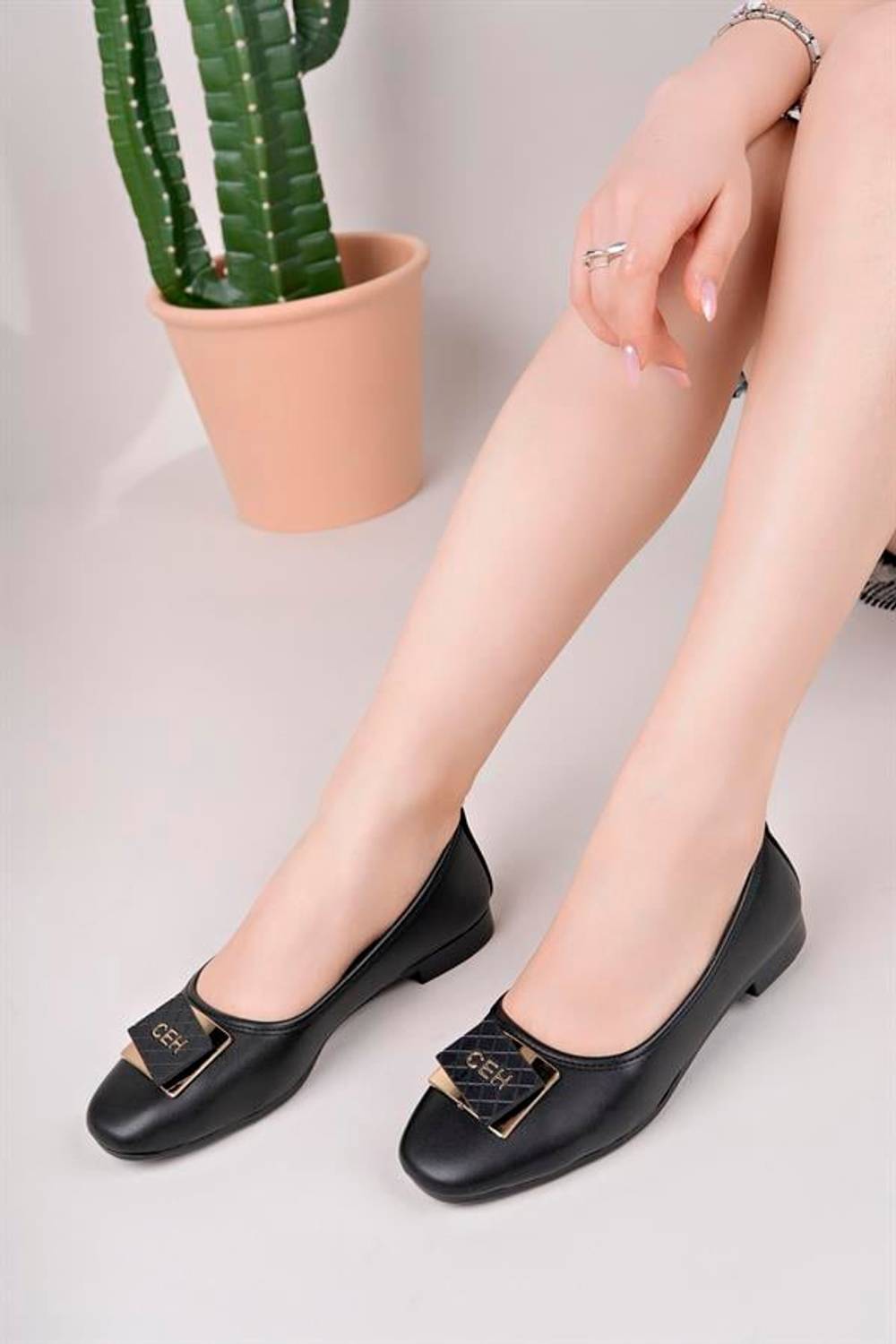 Aymood Toka Detaylı Babet Hafif Rahat Taban Günlük Ayakkabı