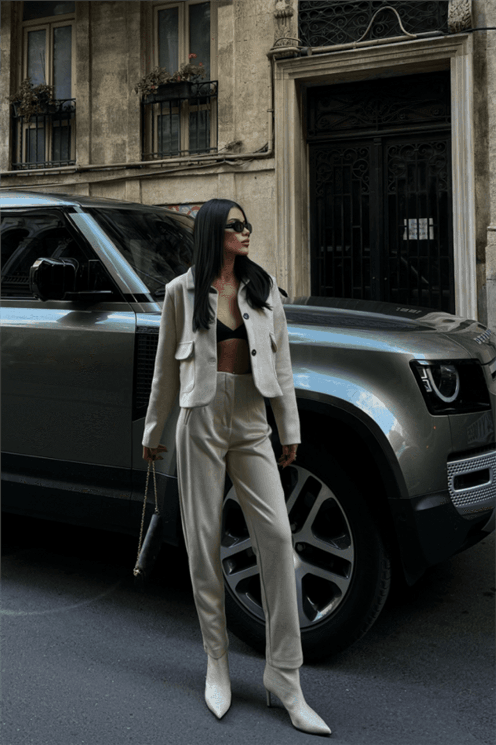 SÜET PANTOLON PENSLİ - Bej