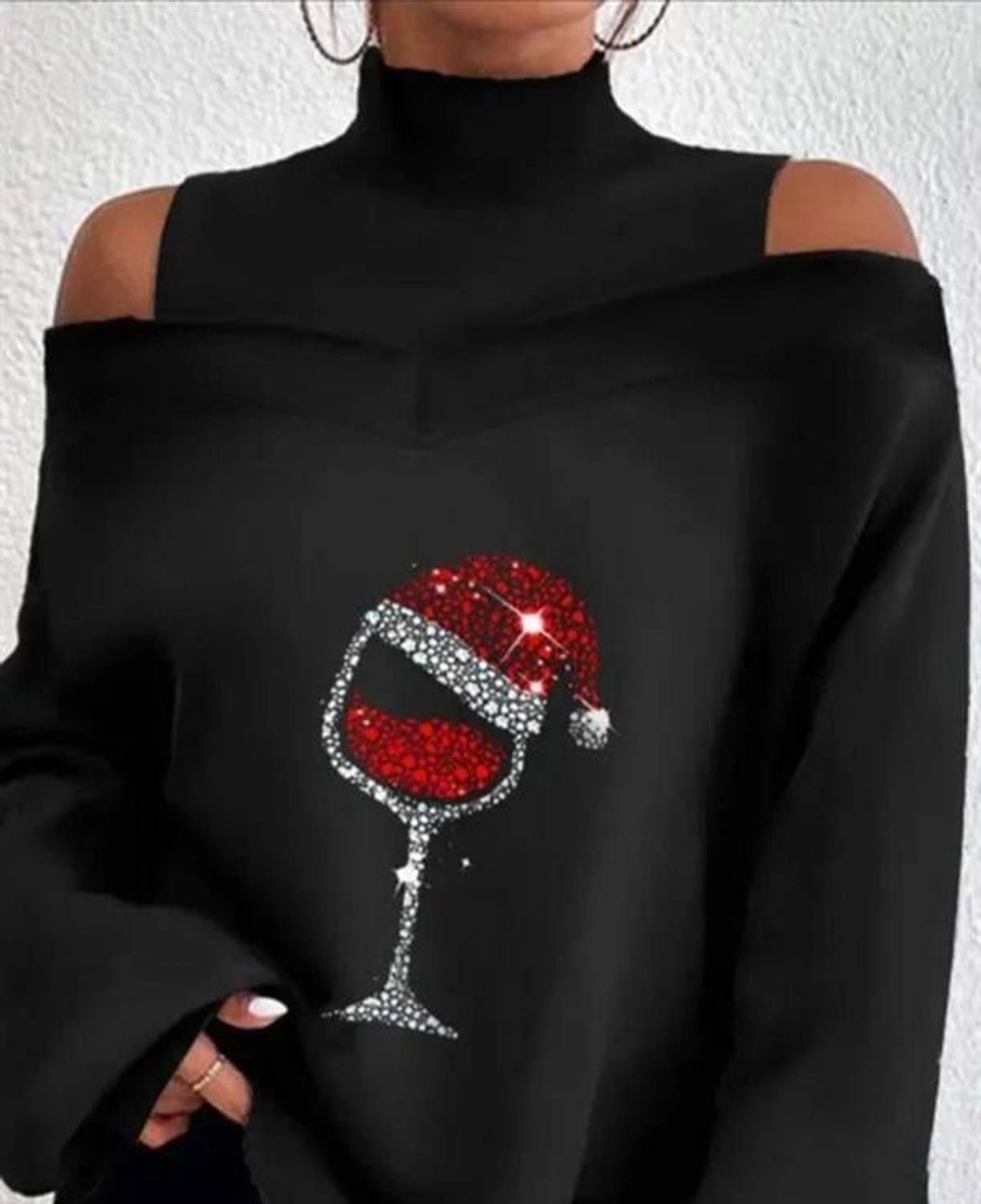 Kadın Taş Bardak Detay Omuz Dekolteli Fırsat Ürün Bluz