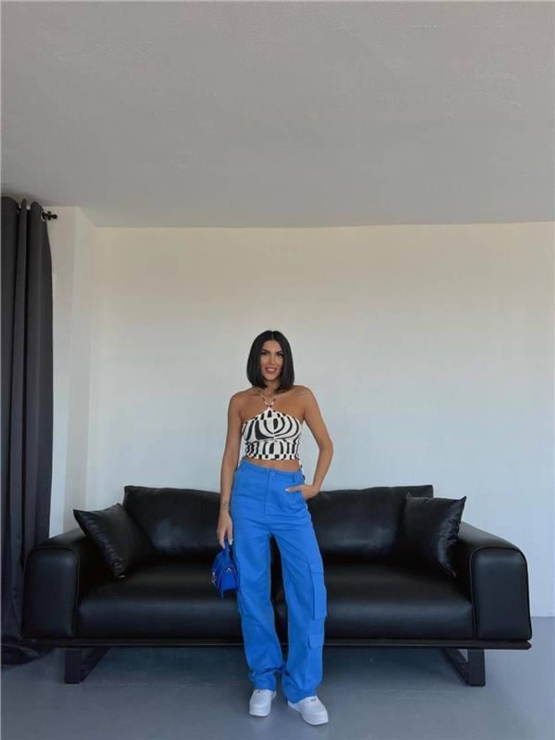 KARGO PANTOLON - Mavi