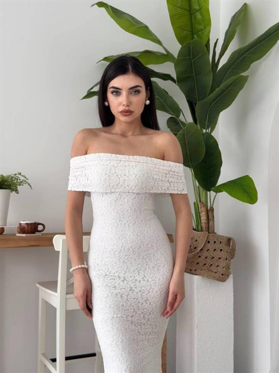 Uyef Straplez Elbise