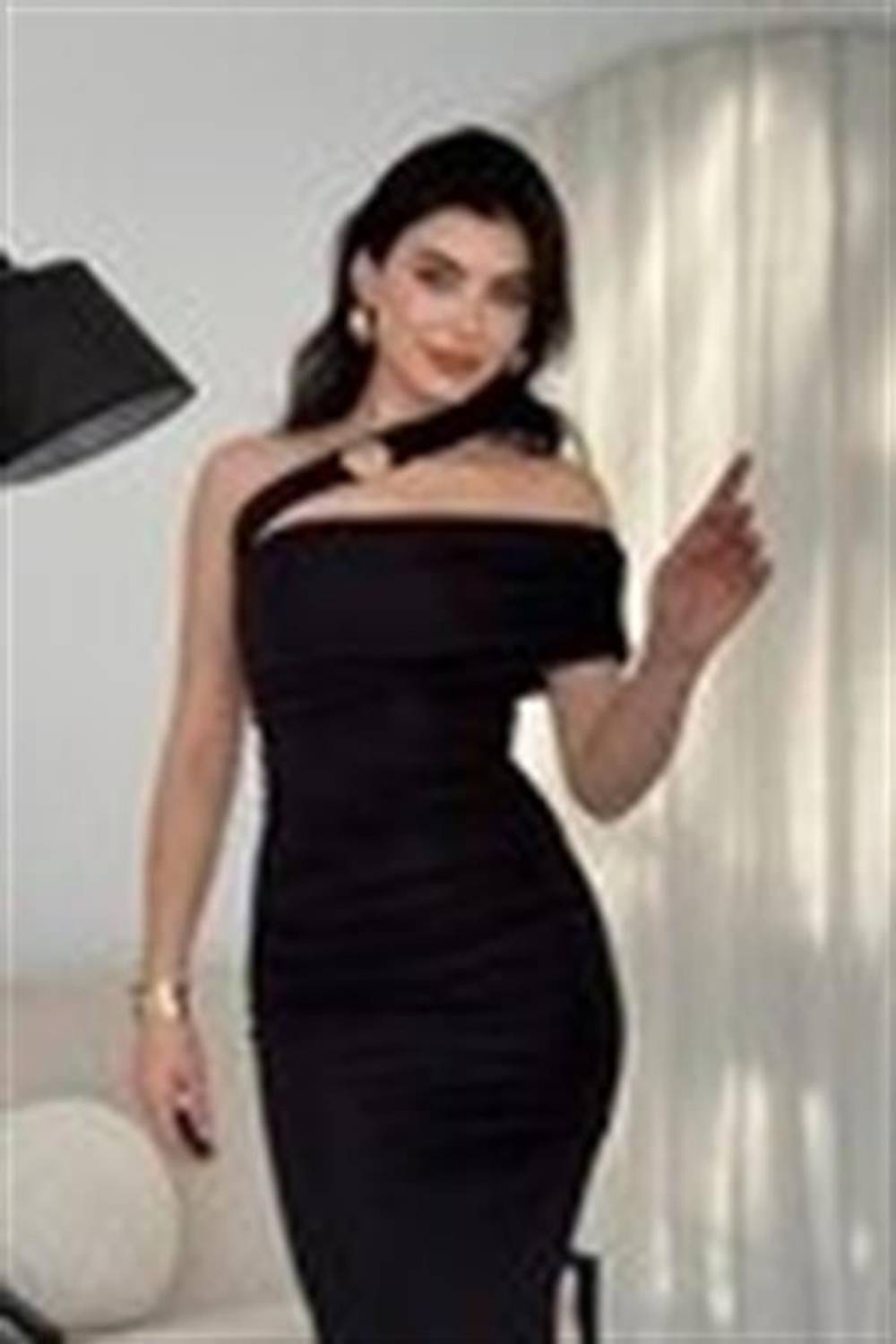 Reta Çapraz Omuz Elbise