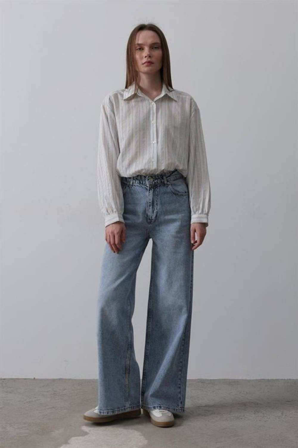 Palazzo Denim - Mavi