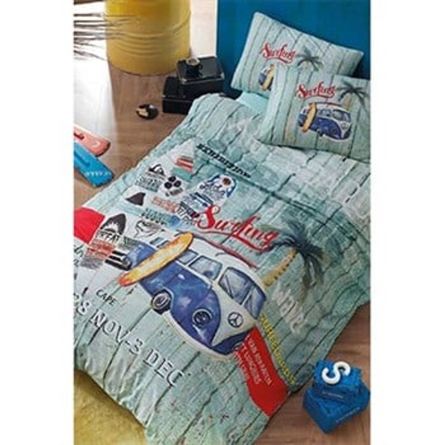 GOOD NIGHT ISTANBUL RANFORCE YOUNG SINGLE BEDDING SET SURFER