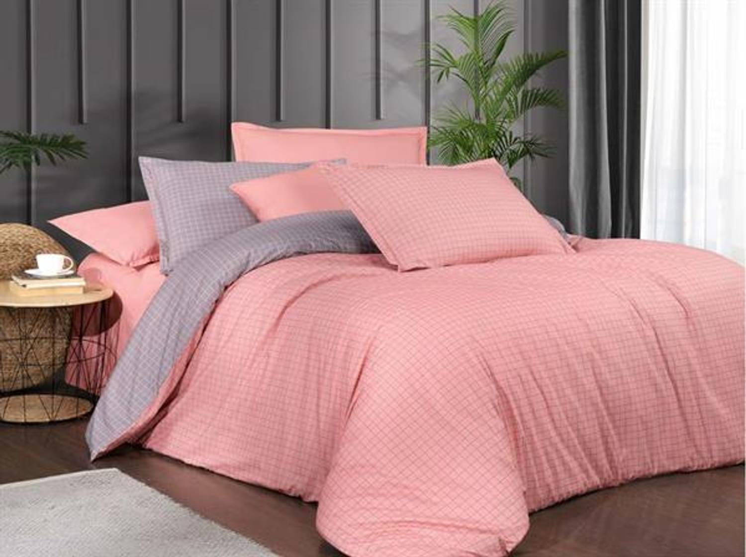 Комплект постельного белья Sarev Ranforce на односпальную кровать Bazaar Daniel, цвет персиковый