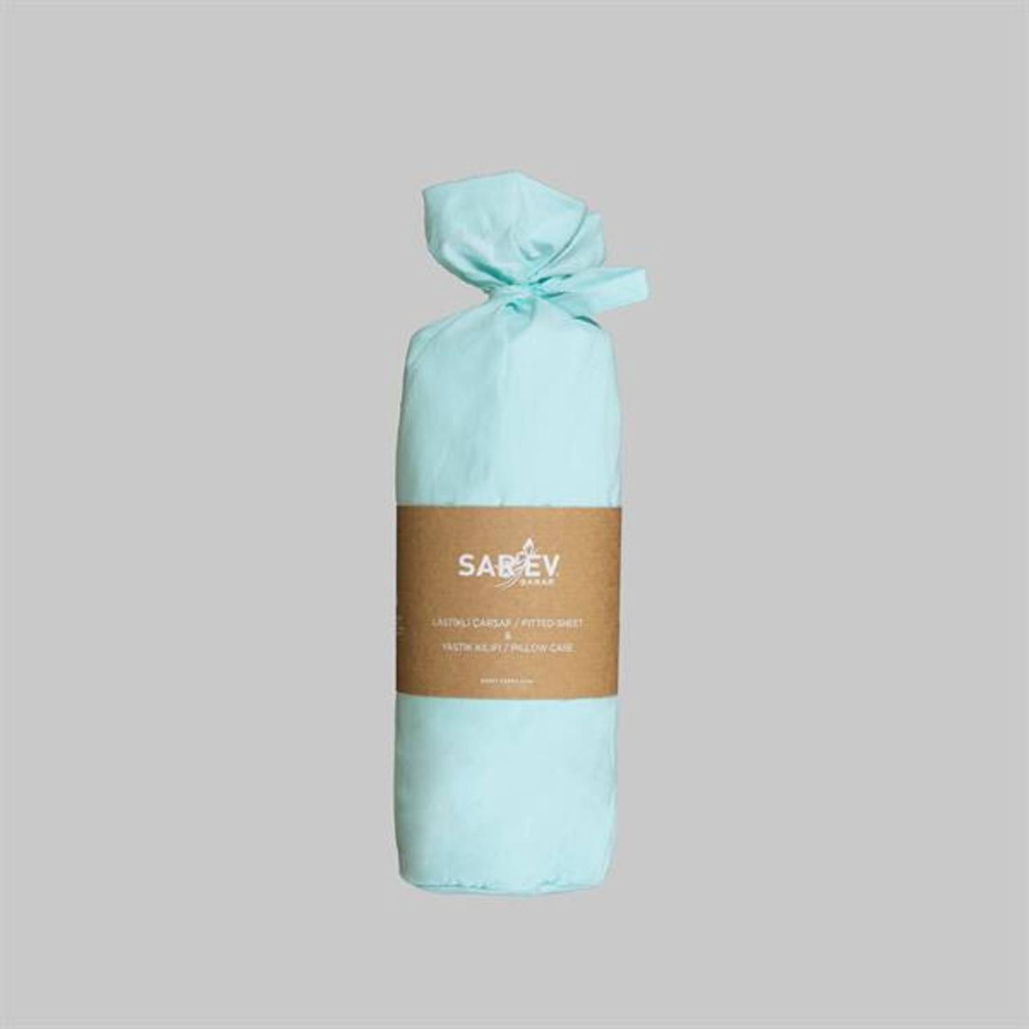 Комплект простирадл SAREV односпальний, еластичний, V110, м'ятний